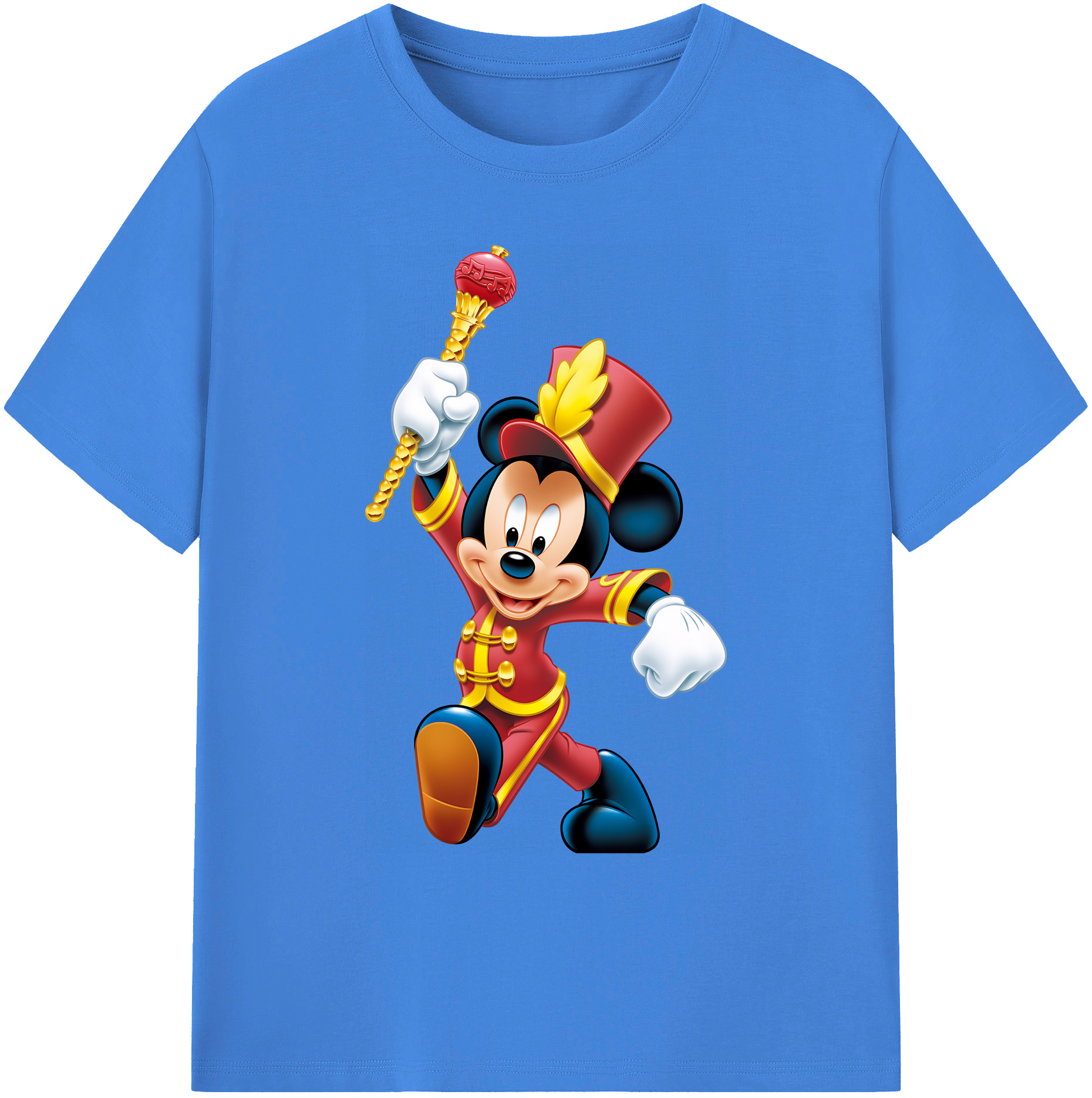 ミッキーマウス Mickey Mouse 綿100％ メンズ半袖Tシャツ｜肌触りやわらか＆通気性