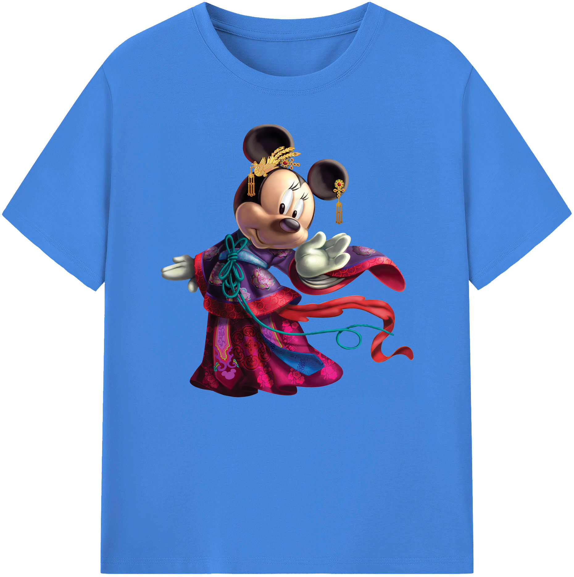 ミッキーマウス Mickey Mouse 綿100％ メンズ半袖Tシャツ｜肌触りやわらか＆通気性