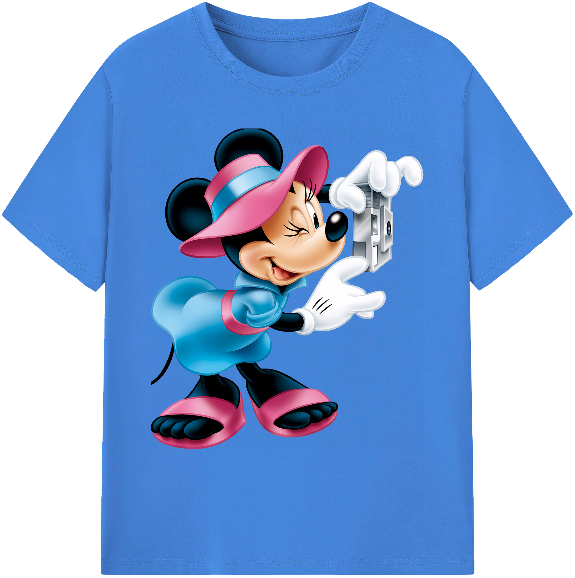 ミッキーマウス Mickey Mouse 綿100％ メンズ半袖Tシャツ｜肌触りやわらか＆通気性
