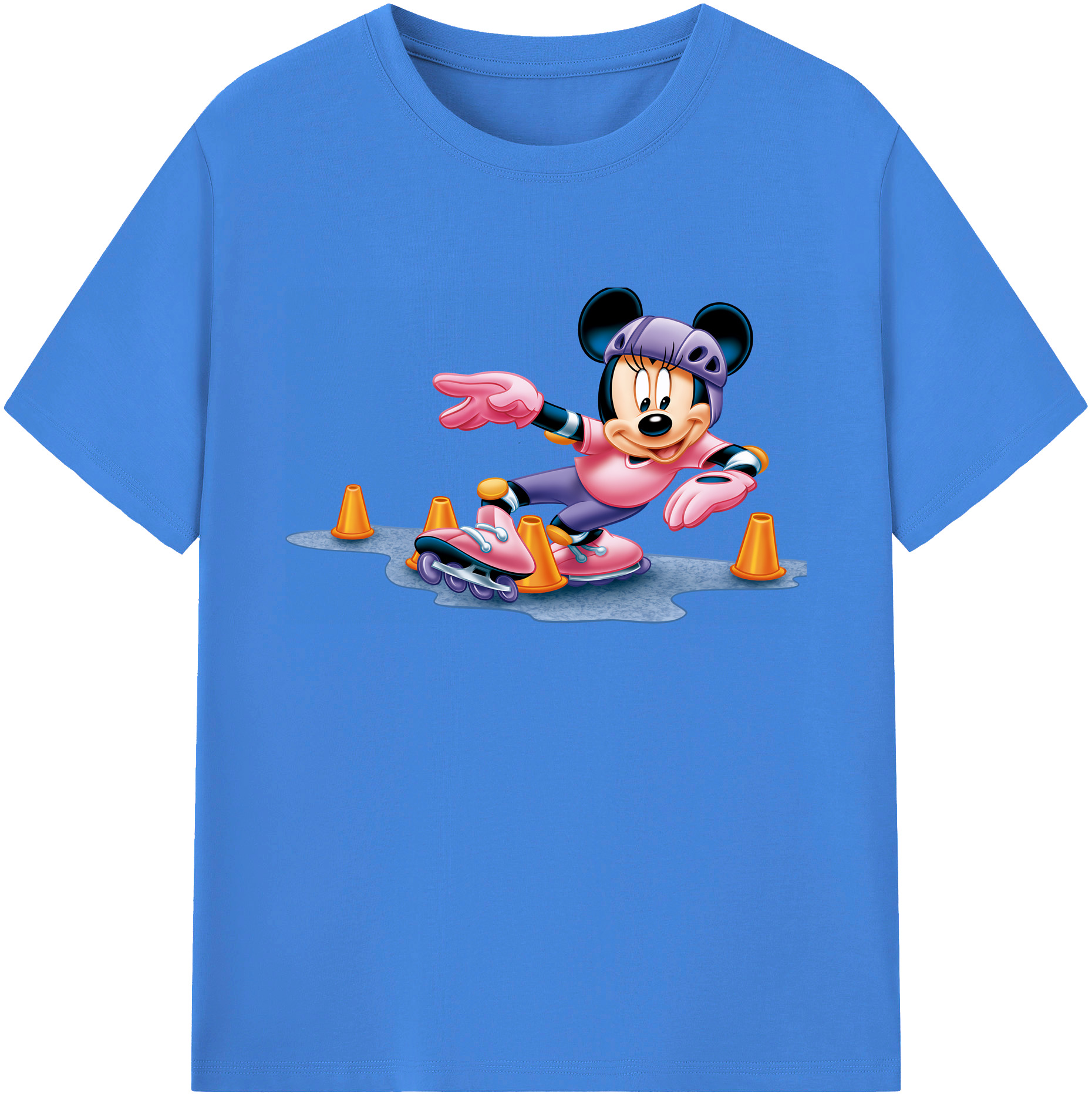 ミッキーマウス Mickey Mouse 綿100％ メンズ半袖Tシャツ｜肌触りやわらか＆通気性