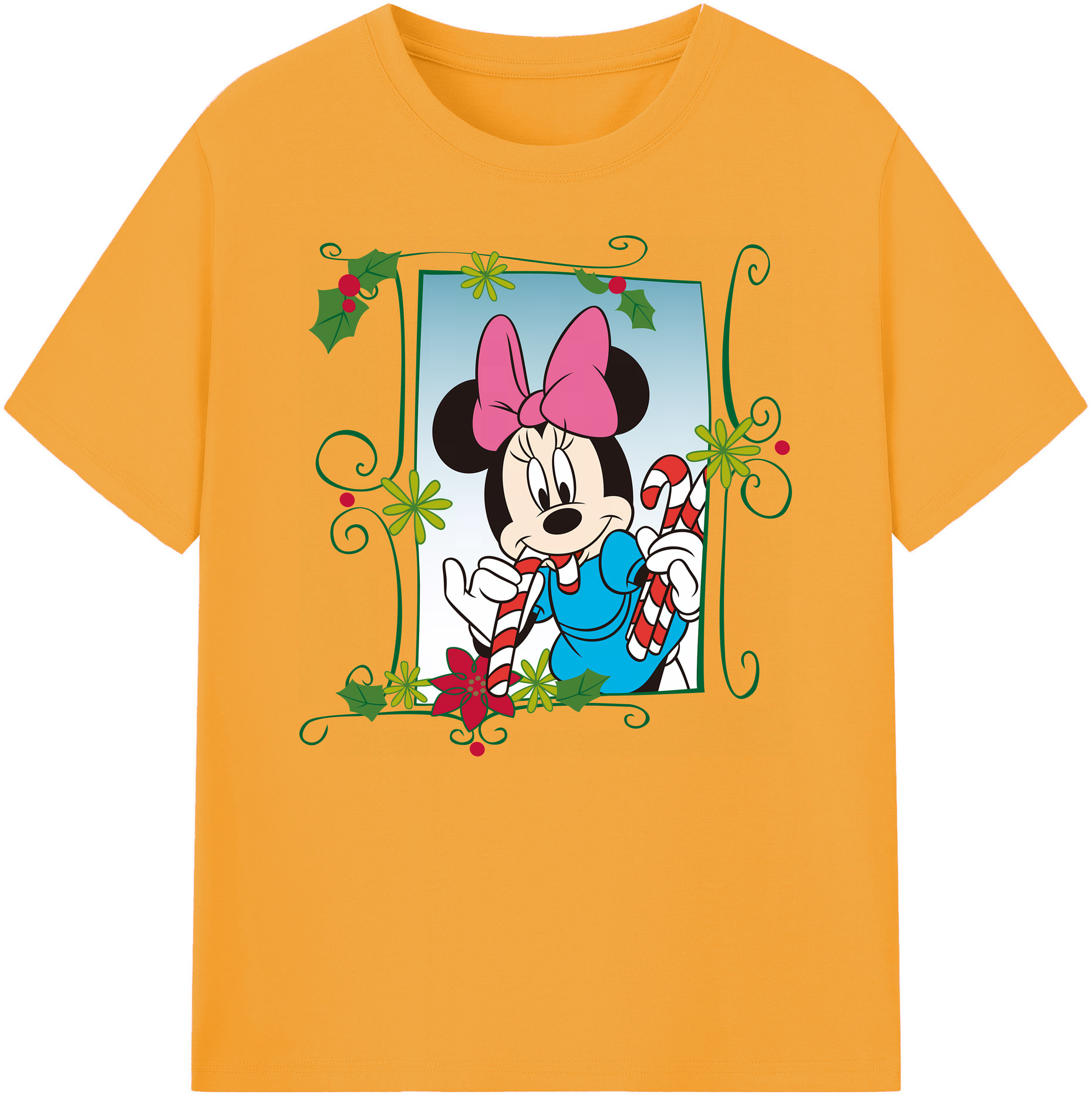 ミッキーマウス Mickey Mouse 綿100％ メンズ半袖Tシャツ｜肌触りやわらか＆通気性