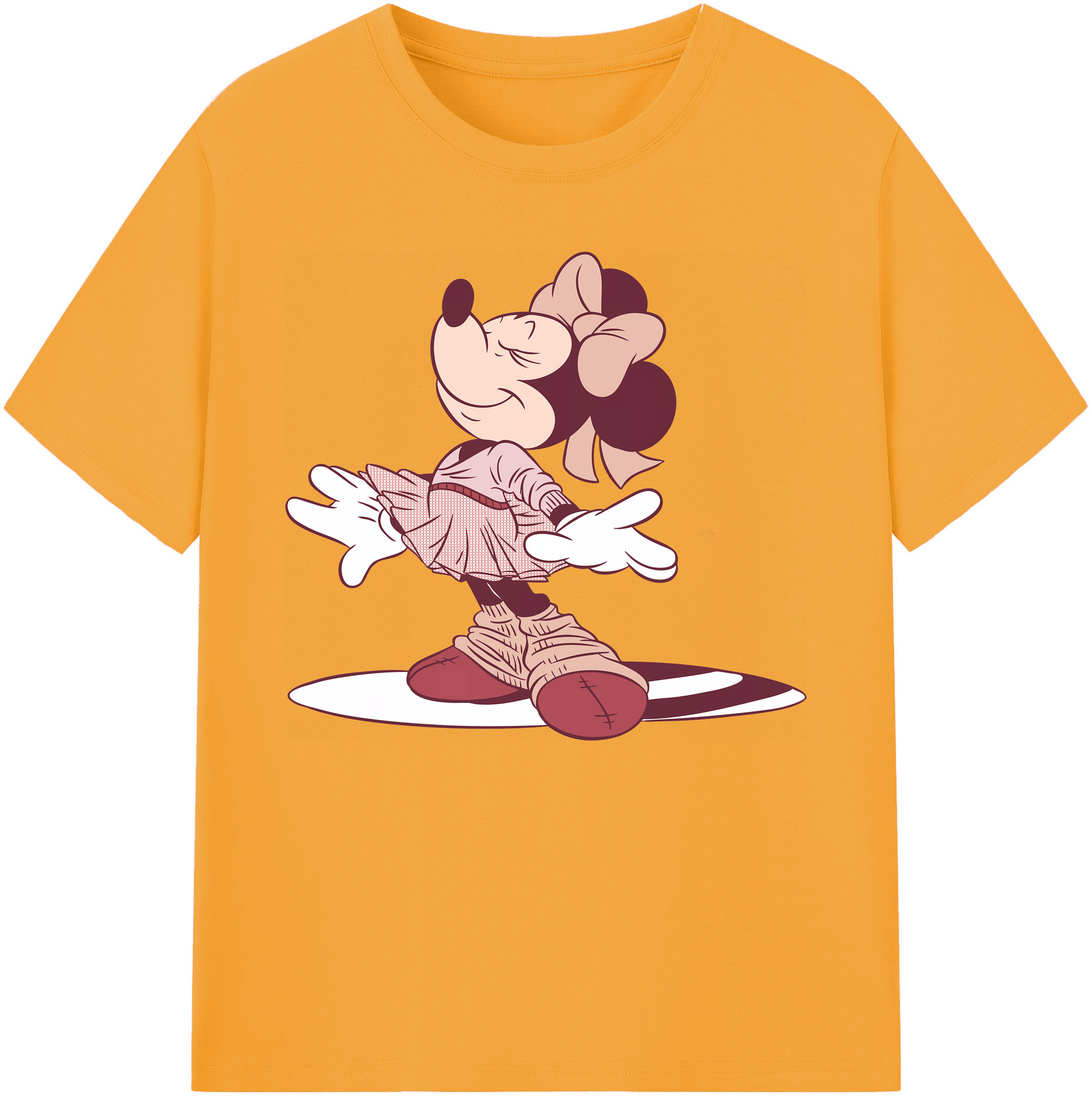 ミッキーマウス Mickey Mouse 綿100％ メンズ半袖Tシャツ｜肌触りやわらか＆通気性