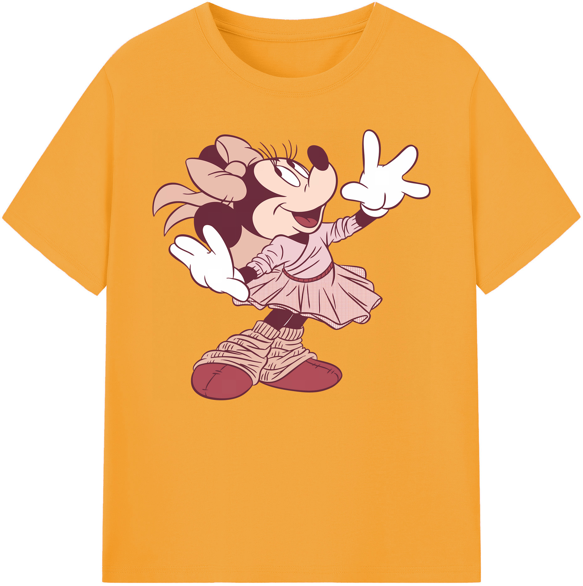 ミッキーマウス Mickey Mouse 綿100％ メンズ半袖Tシャツ｜肌触りやわらか＆通気性