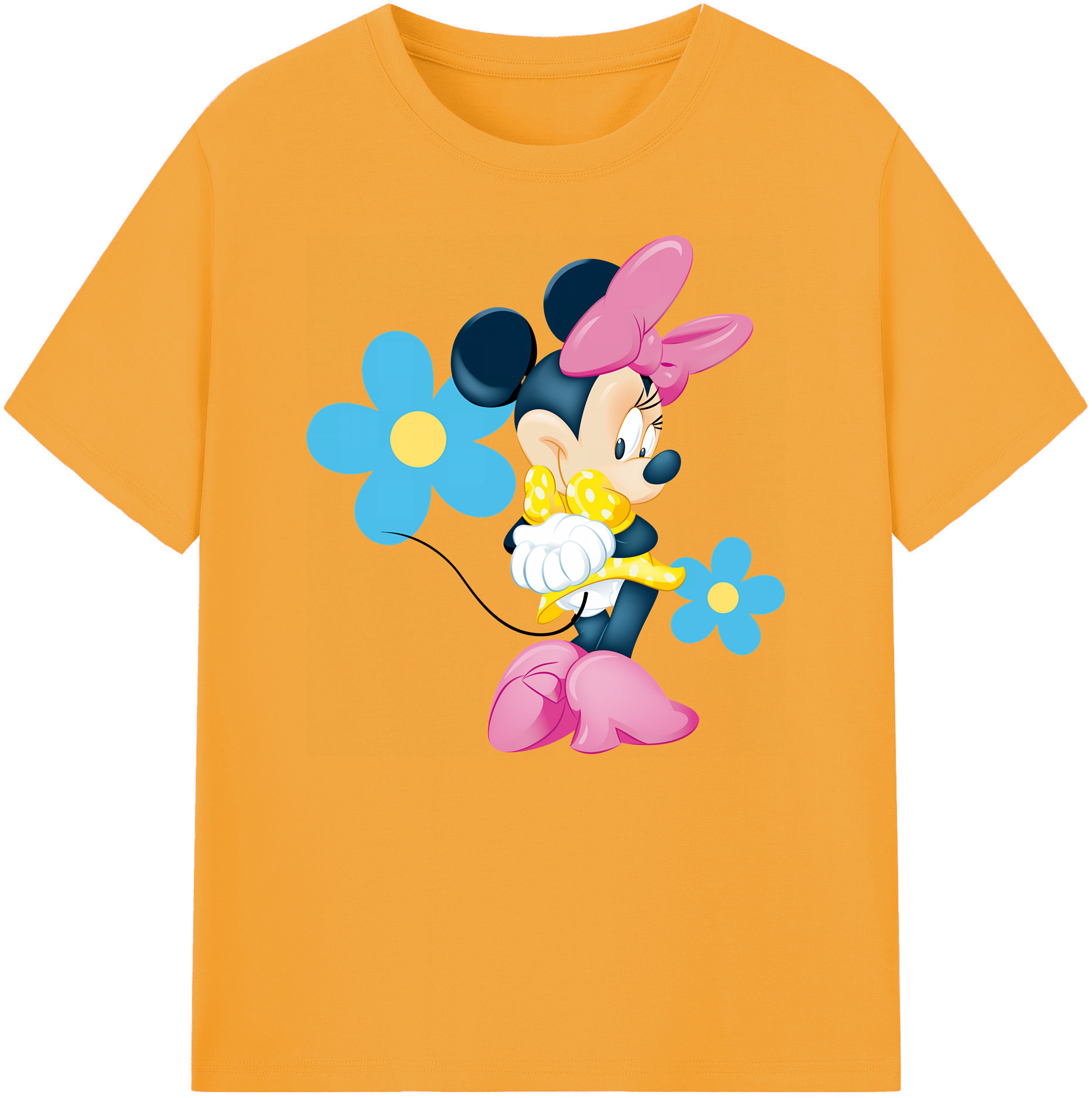 ミッキーマウス Mickey Mouse 綿100％ メンズ半袖Tシャツ｜肌触りやわらか＆通気性
