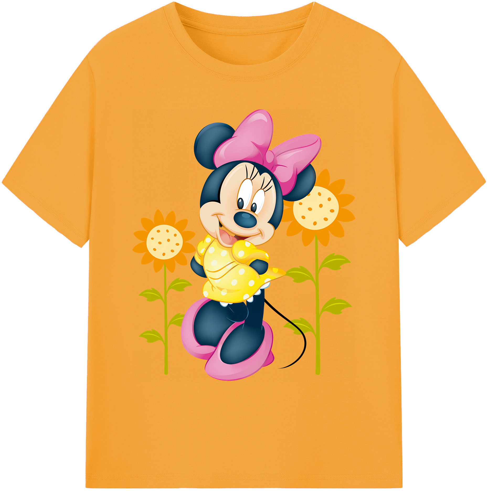 ミッキーマウス Mickey Mouse 綿100％ メンズ半袖Tシャツ｜肌触りやわらか＆通気性