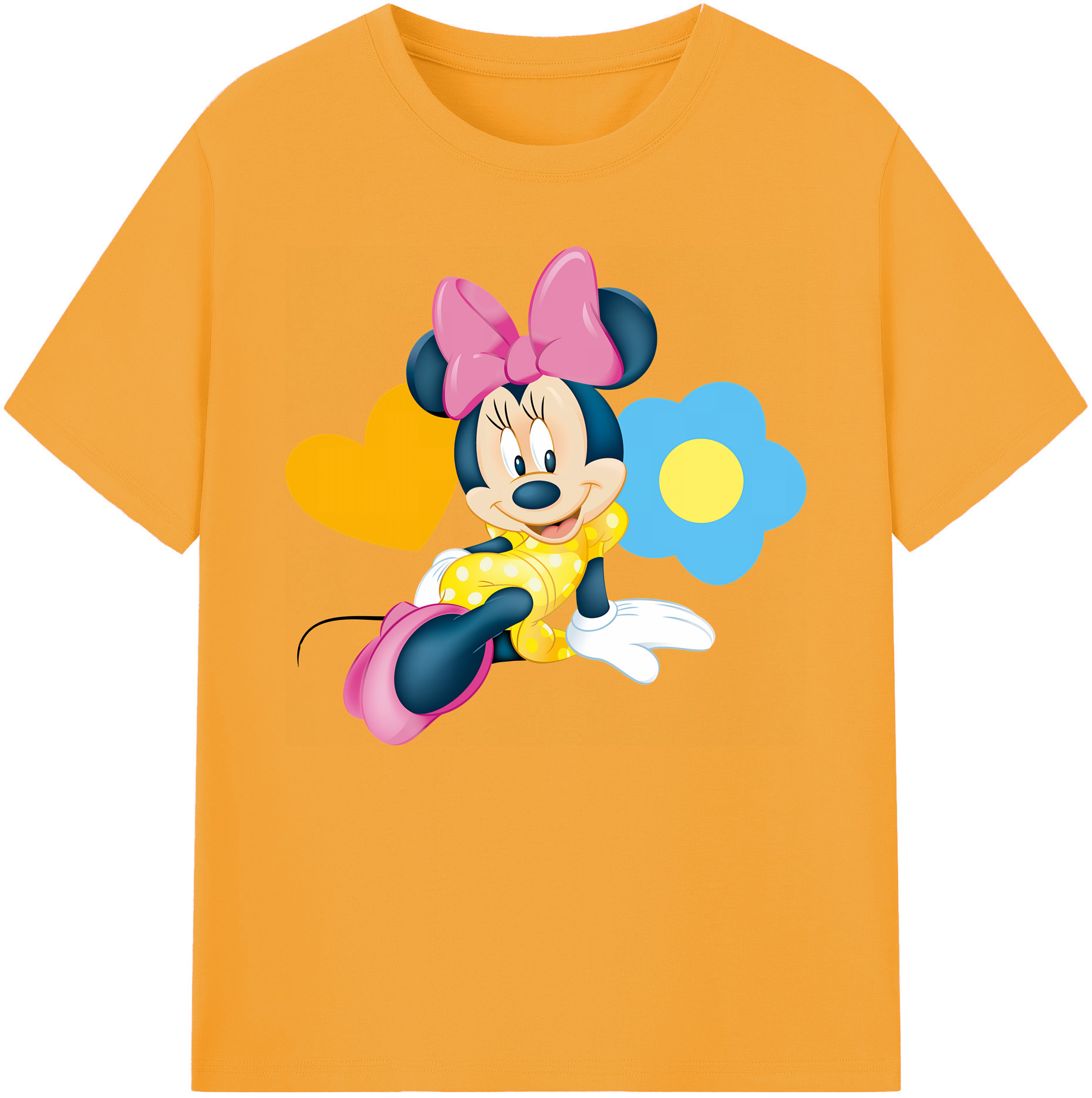 ミッキーマウス Mickey Mouse 綿100％ メンズ半袖Tシャツ｜肌触りやわらか＆通気性