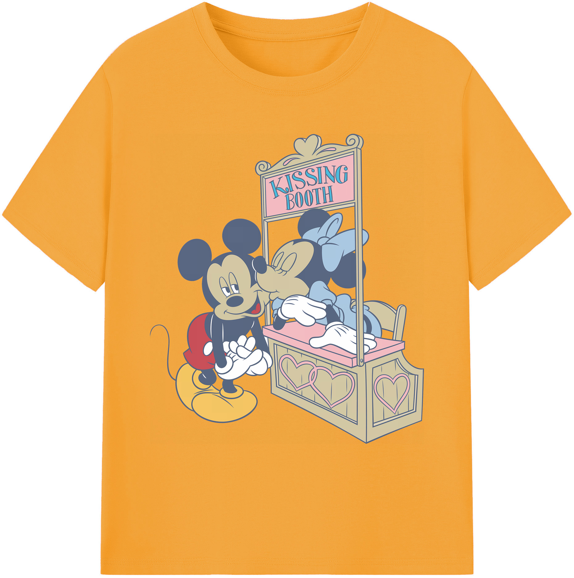 ミッキーマウス Mickey Mouse 綿100％ メンズ半袖Tシャツ｜肌触りやわらか＆通気性