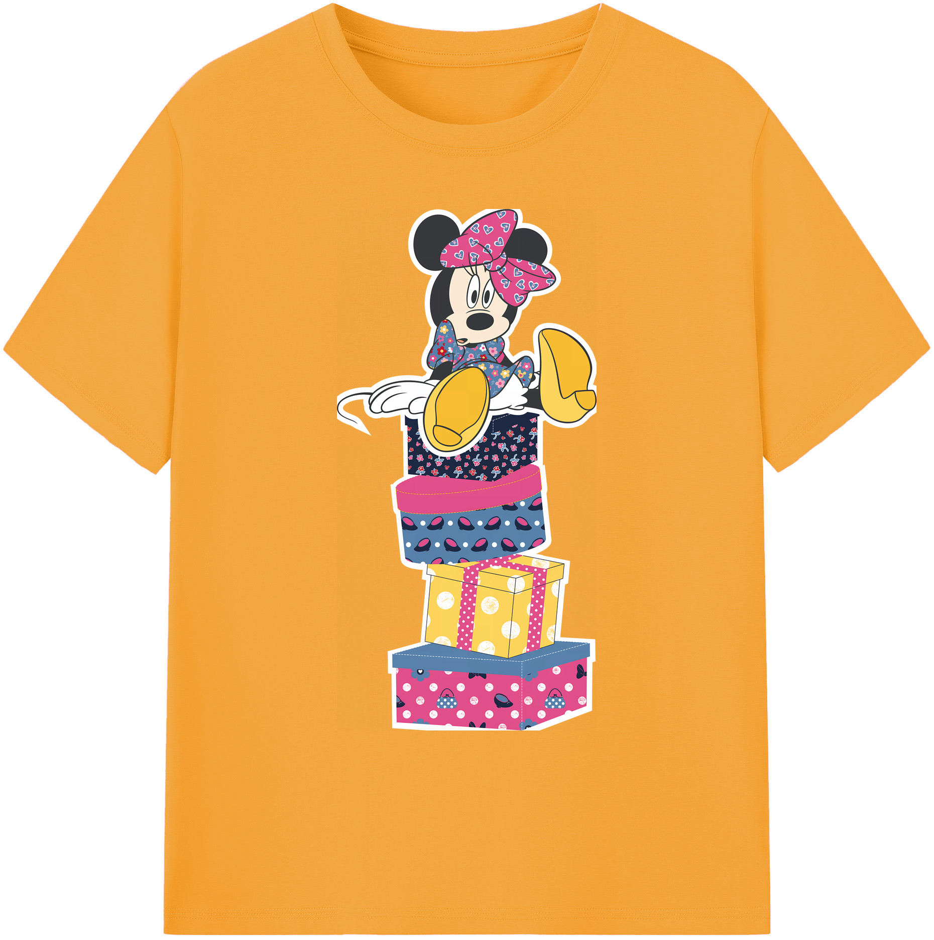 ミッキーマウス Mickey Mouse 綿100％ メンズ半袖Tシャツ｜肌触りやわらか＆通気性