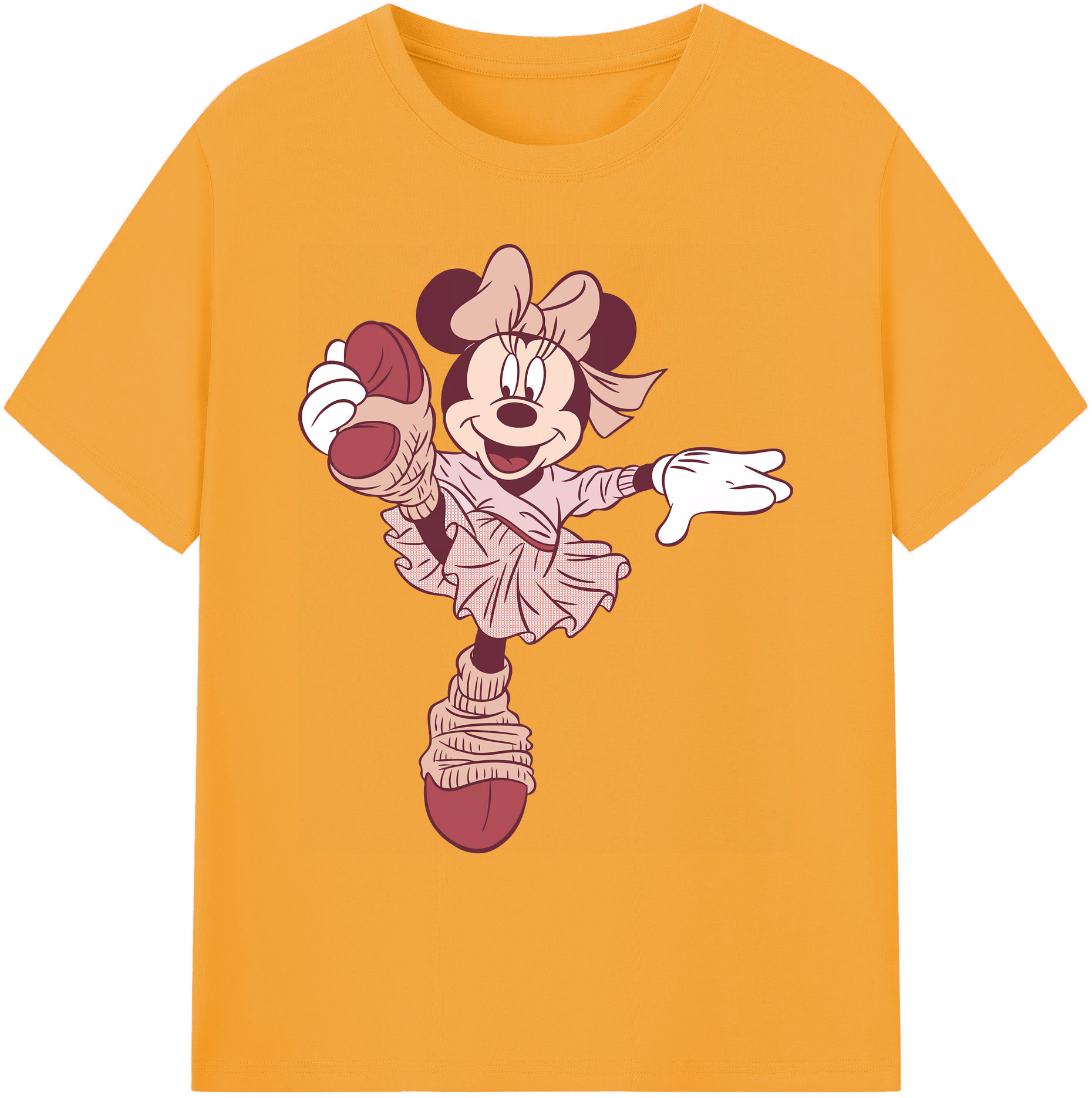ミッキーマウス Mickey Mouse 綿100％ メンズ半袖Tシャツ｜肌触りやわらか＆通気性