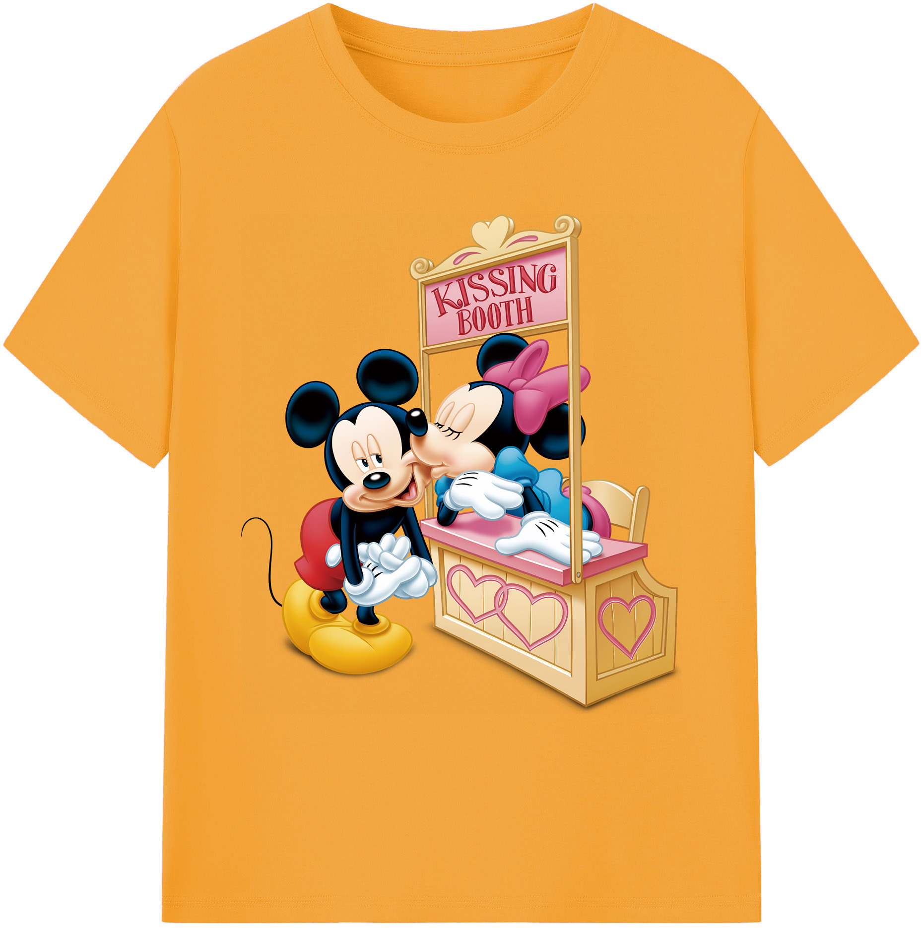 ミッキーマウス Mickey Mouse 綿100％ メンズ半袖Tシャツ｜肌触りやわらか＆通気性