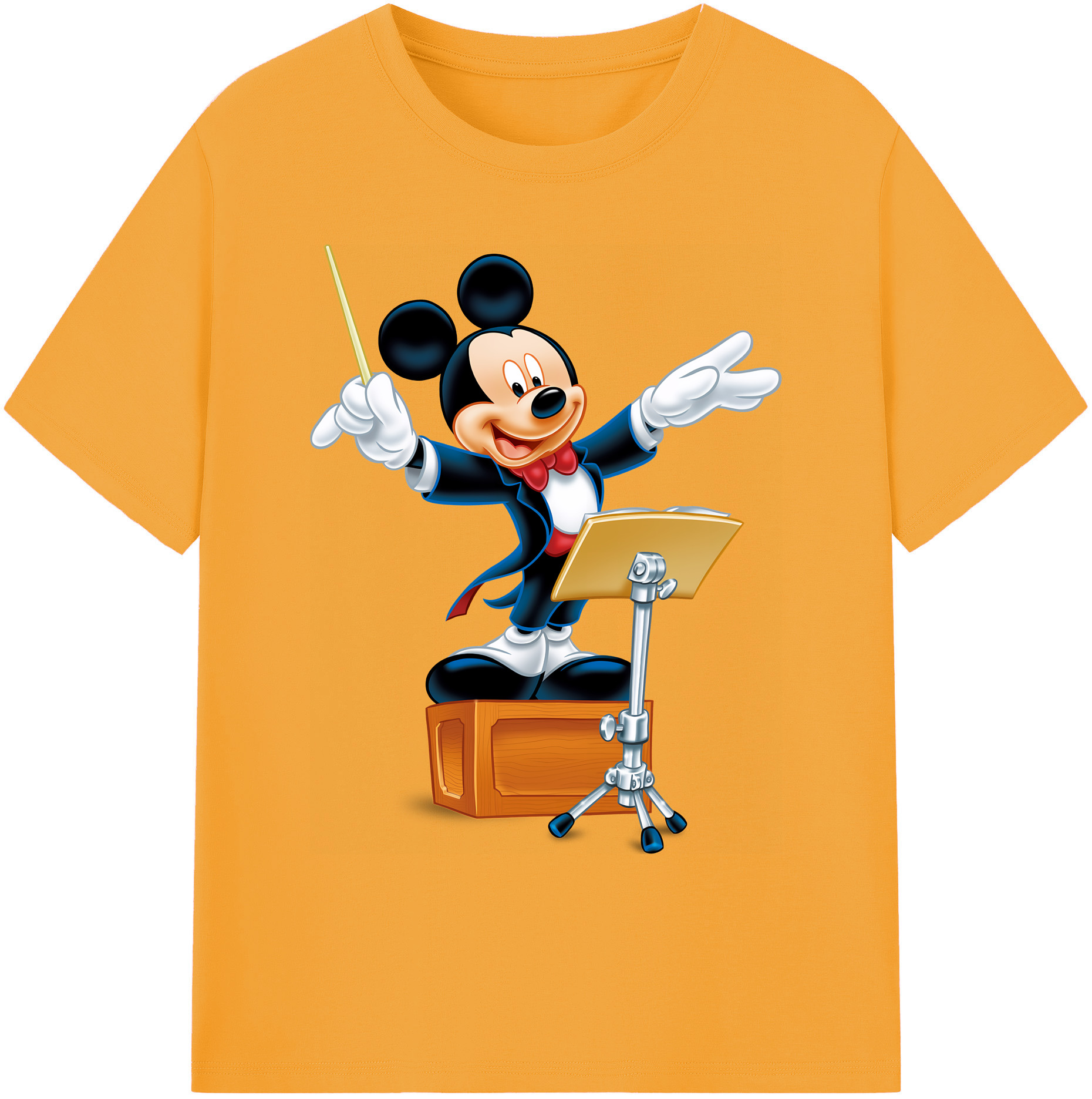 ミッキーマウス Mickey Mouse 綿100％ メンズ半袖Tシャツ｜肌触りやわらか＆通気性