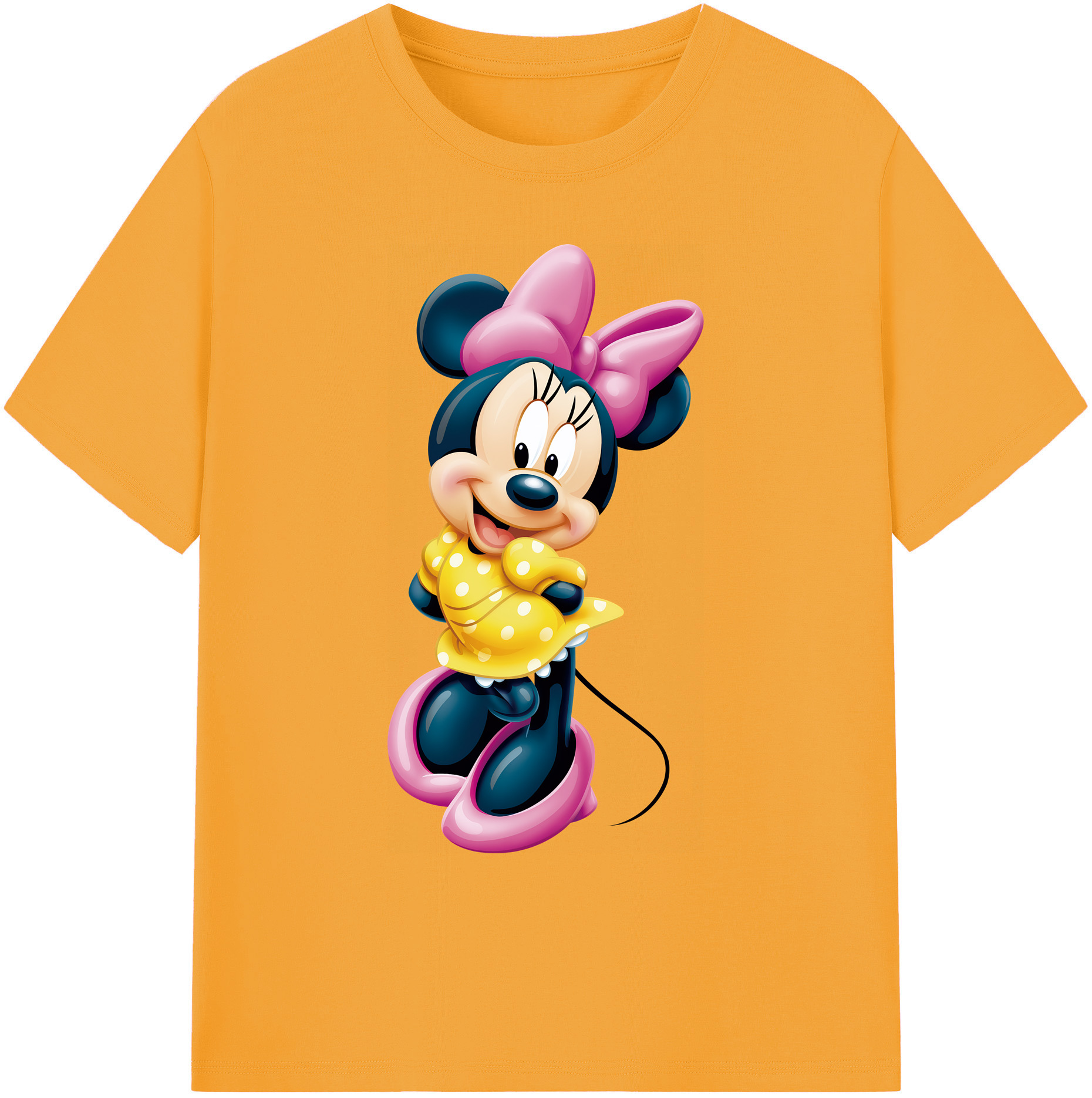 ミッキーマウス Mickey Mouse 綿100％ メンズ半袖Tシャツ｜肌触りやわらか＆通気性