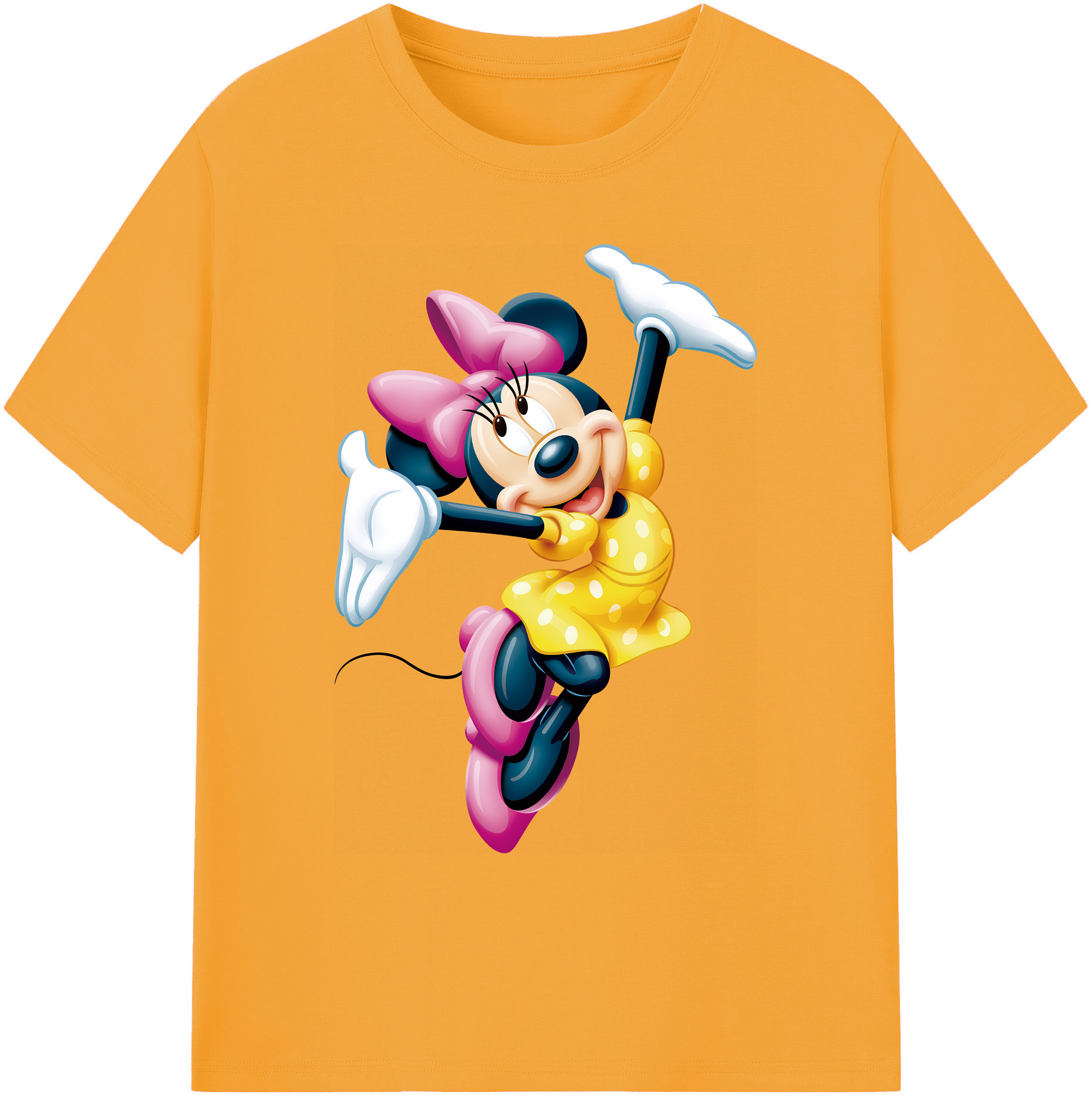 ミッキーマウス Mickey Mouse 綿100％ メンズ半袖Tシャツ｜肌触りやわらか＆通気性