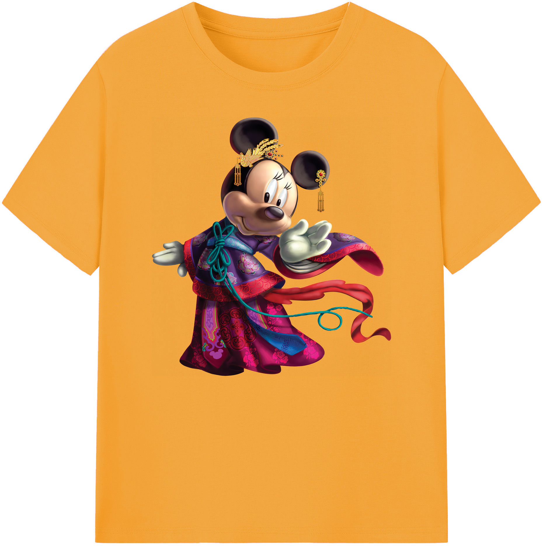 ミッキーマウス Mickey Mouse 綿100％ メンズ半袖Tシャツ｜肌触りやわらか＆通気性