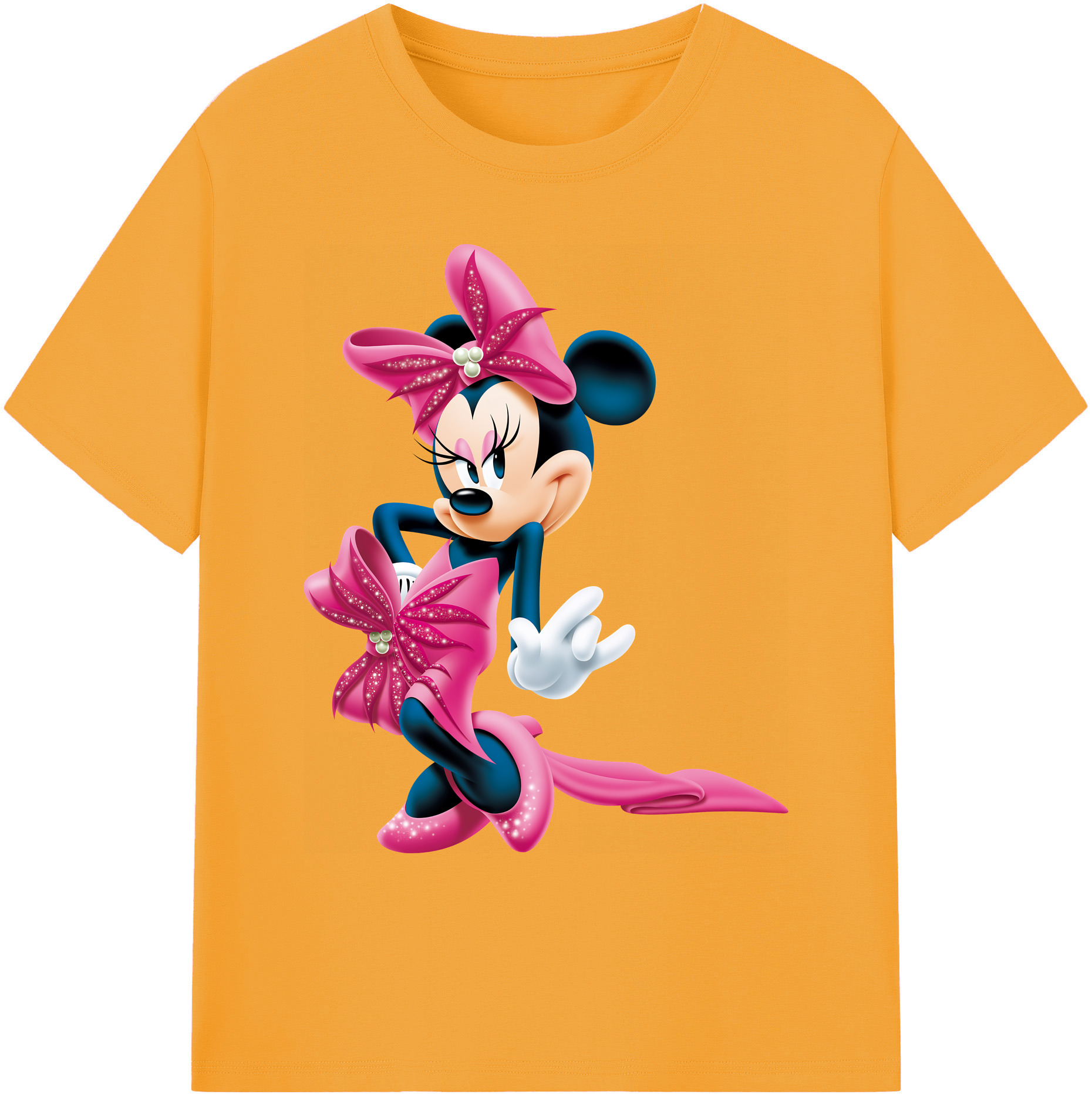 ミッキーマウス Mickey Mouse 綿100％ メンズ半袖Tシャツ｜肌触りやわらか＆通気性