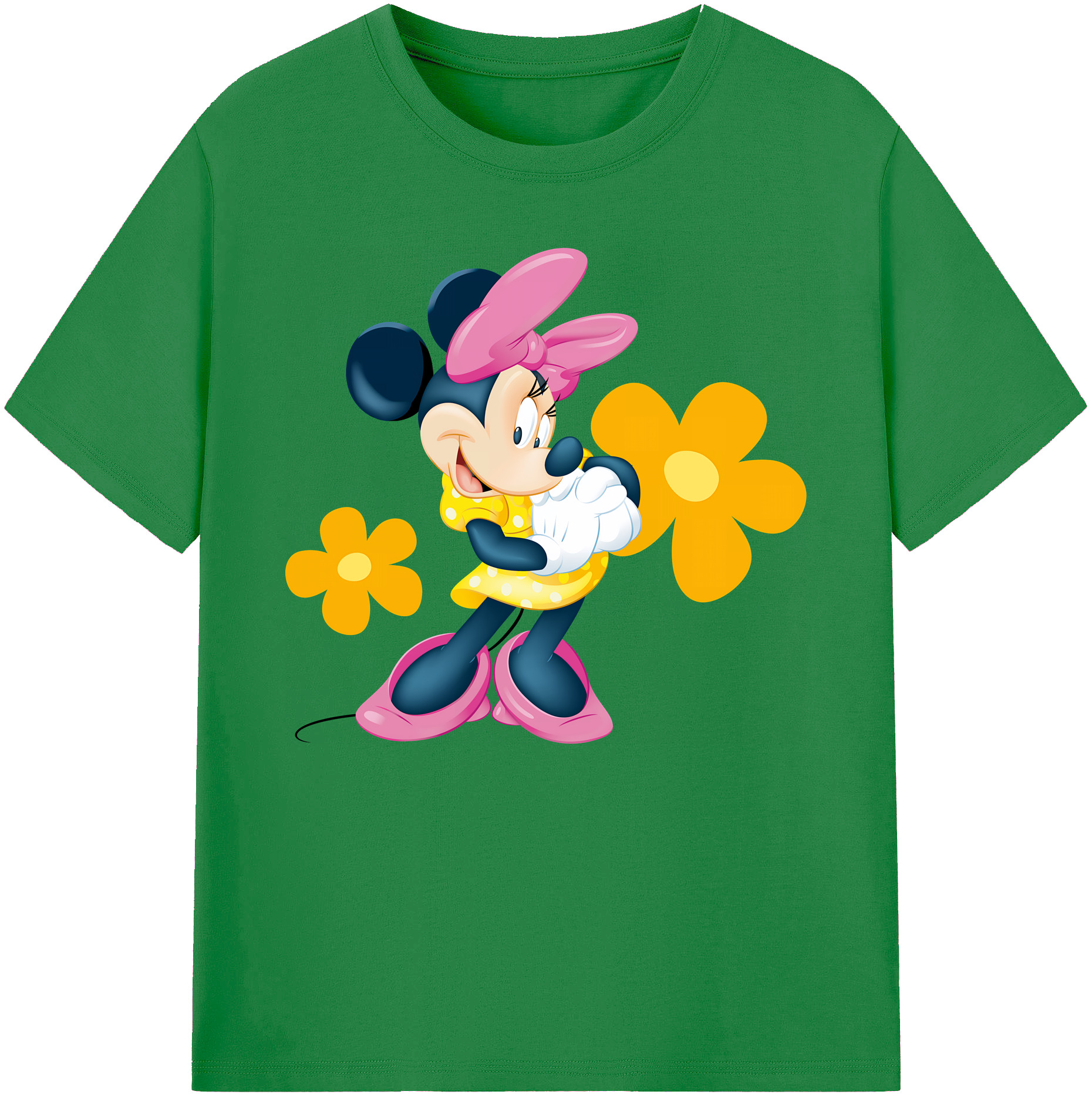 ミッキーマウス Mickey Mouse 綿100％ メンズ半袖Tシャツ｜肌触りやわらか＆通気性