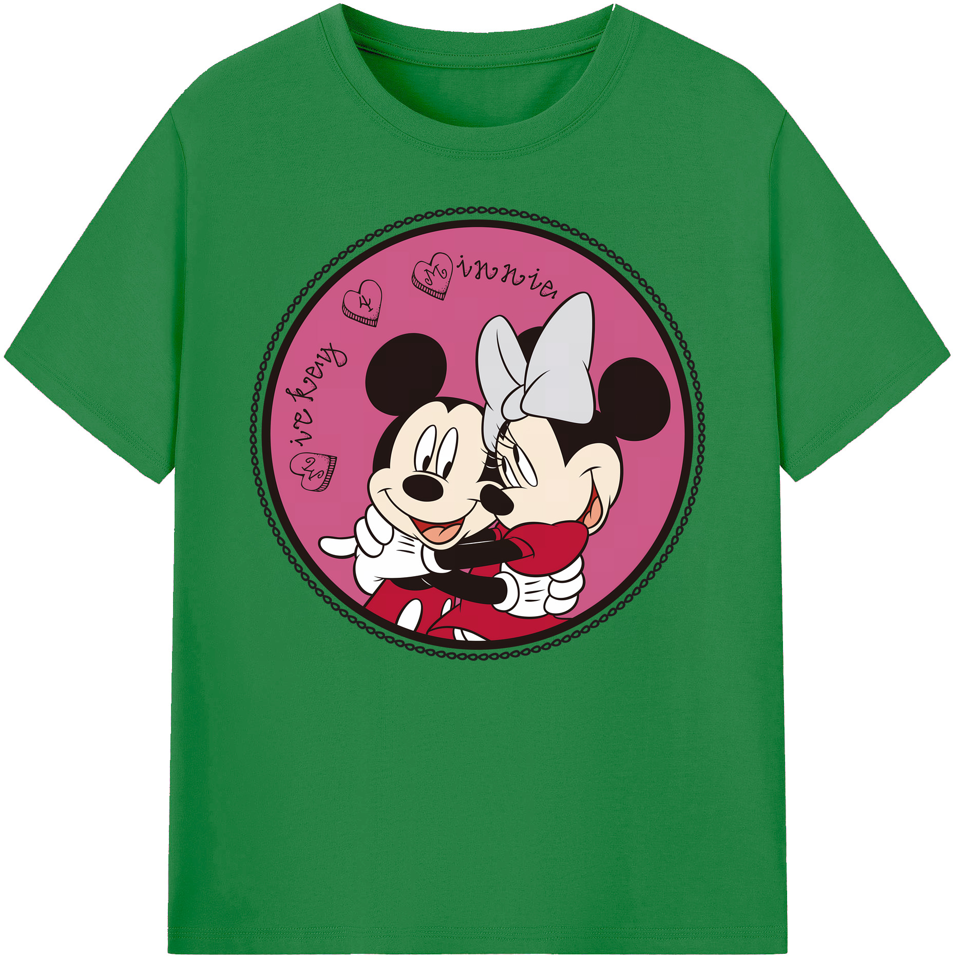 ミッキーマウス Mickey Mouse 綿100％ メンズ半袖Tシャツ｜肌触りやわらか＆通気性