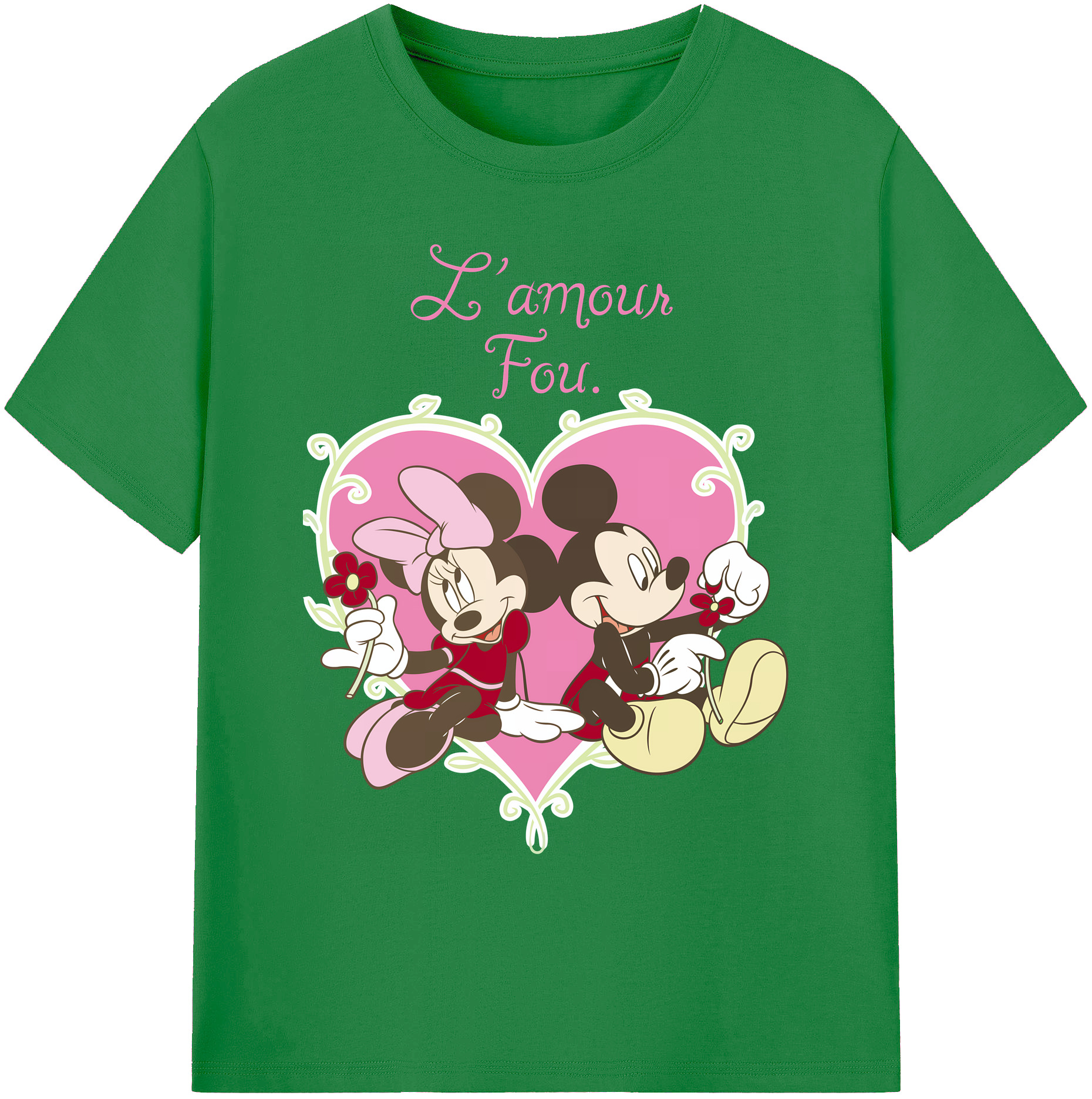 ミッキーマウス Mickey Mouse 綿100％ メンズ半袖Tシャツ｜肌触りやわらか＆通気性