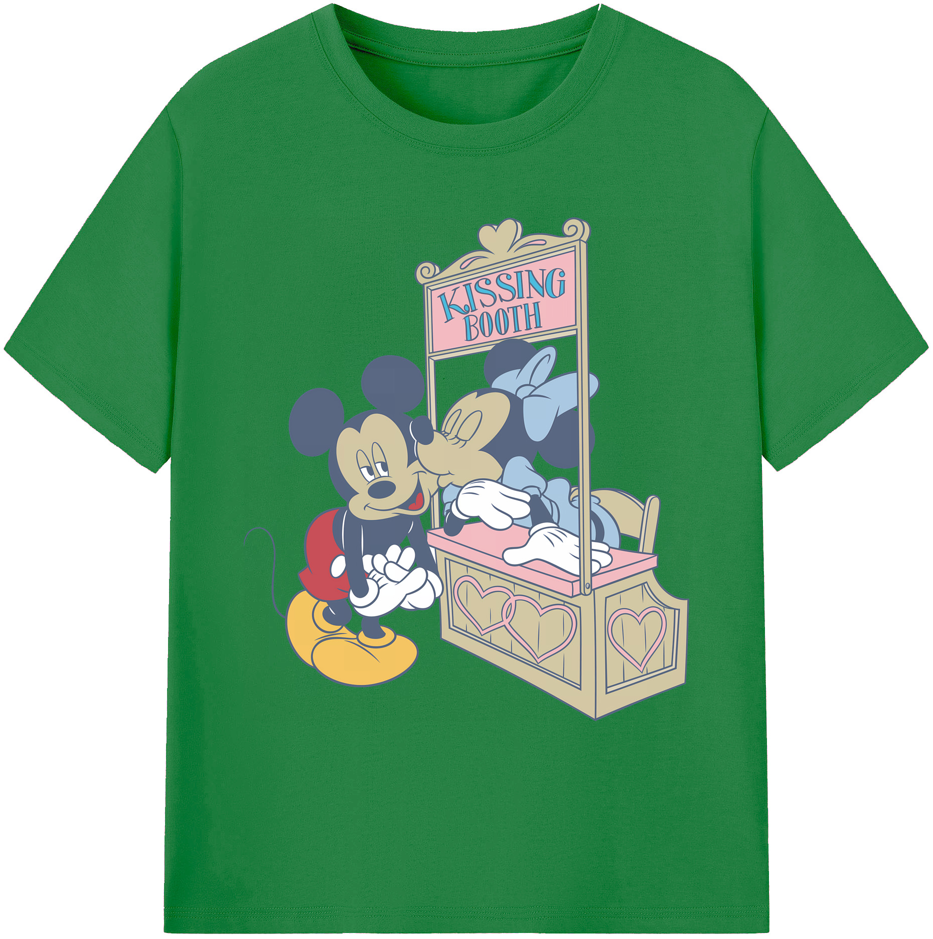ミッキーマウス Mickey Mouse 綿100％ メンズ半袖Tシャツ｜肌触りやわらか＆通気性