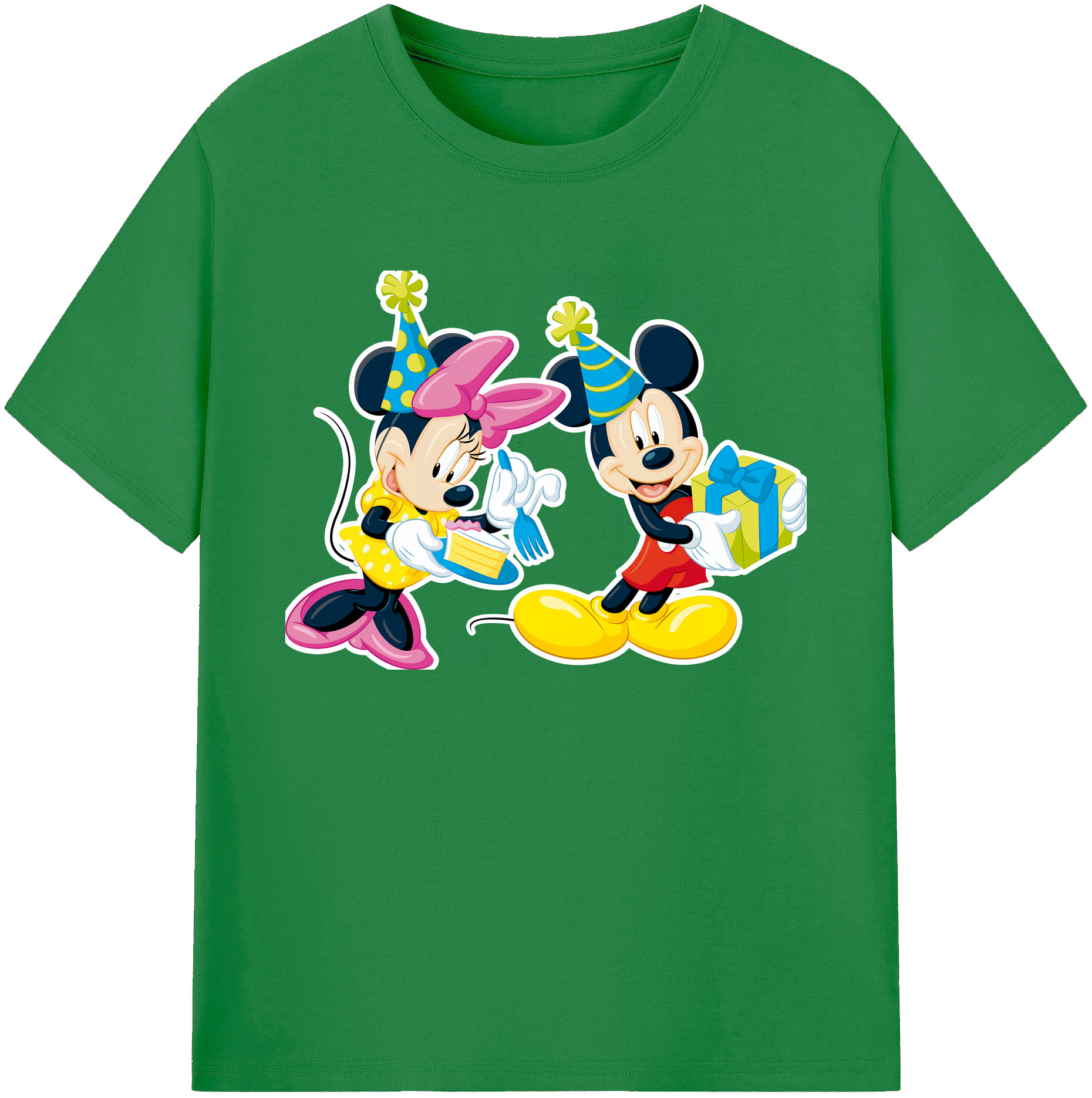 ミッキーマウス Mickey Mouse 綿100％ メンズ半袖Tシャツ｜肌触りやわらか＆通気性