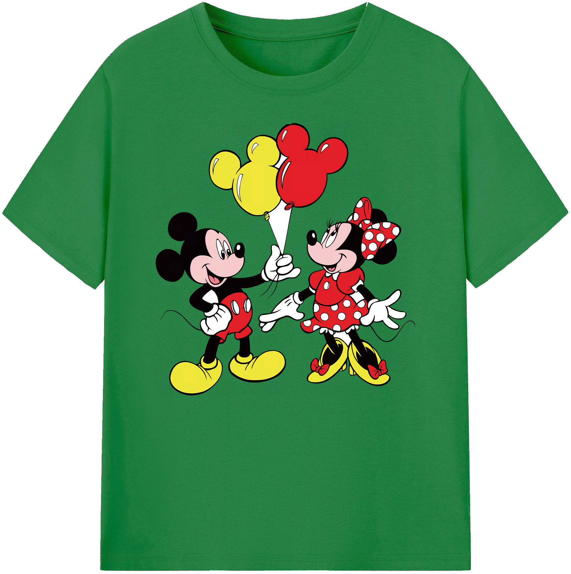 ミッキーマウス Mickey Mouse 綿100％ メンズ半袖Tシャツ｜肌触りやわらか＆通気性