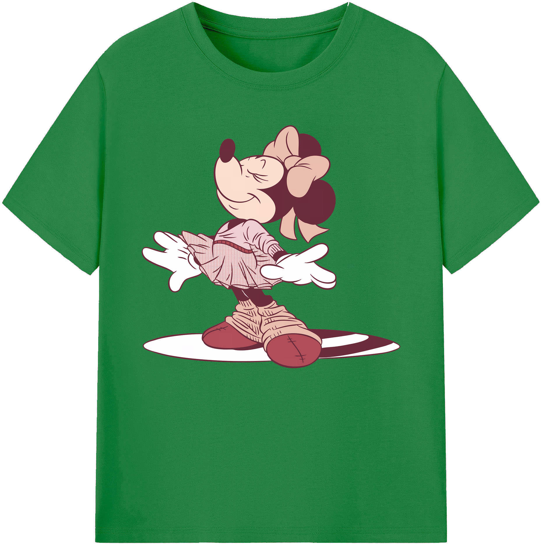 ミッキーマウス Mickey Mouse 綿100％ メンズ半袖Tシャツ｜肌触りやわらか＆通気性