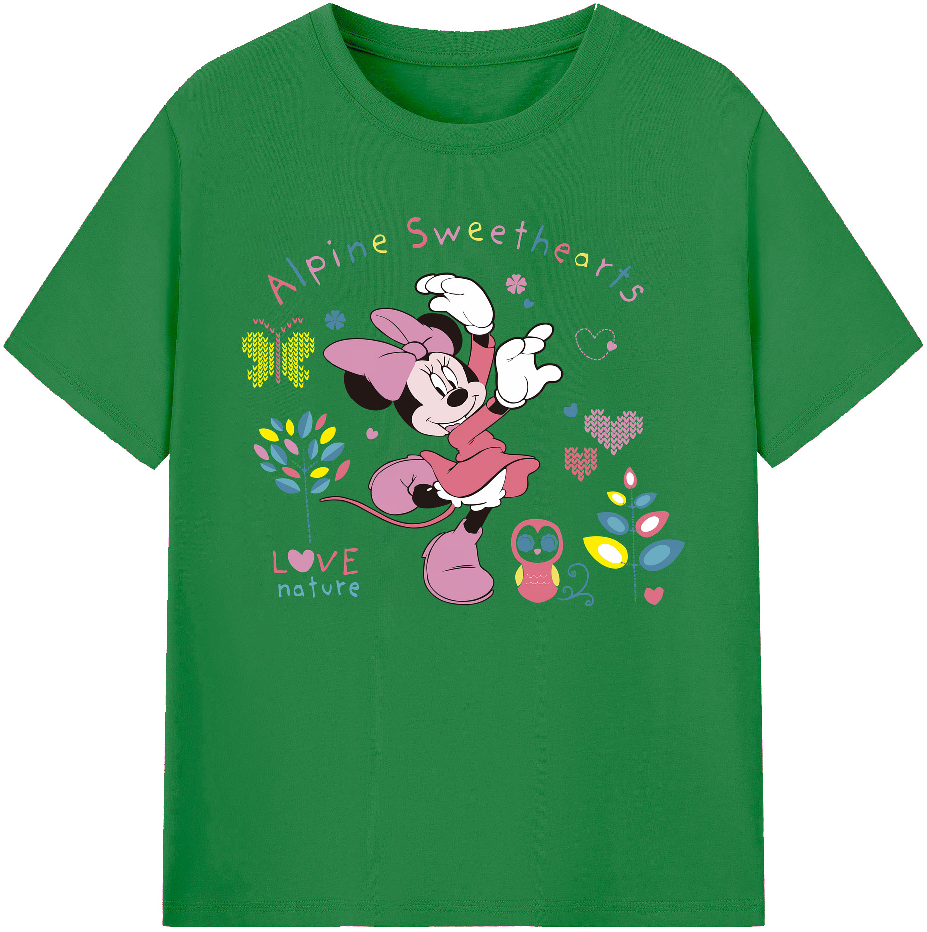 ミッキーマウス Mickey Mouse 綿100％ メンズ半袖Tシャツ｜肌触りやわらか＆通気性