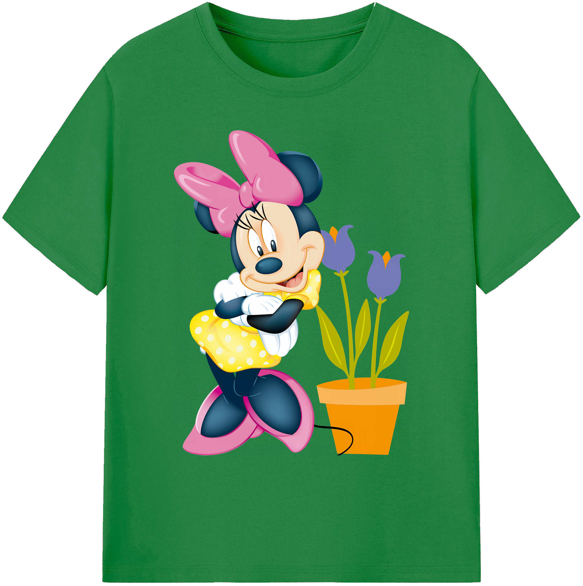 ミッキーマウス Mickey Mouse 綿100％ メンズ半袖Tシャツ｜肌触りやわらか＆通気性
