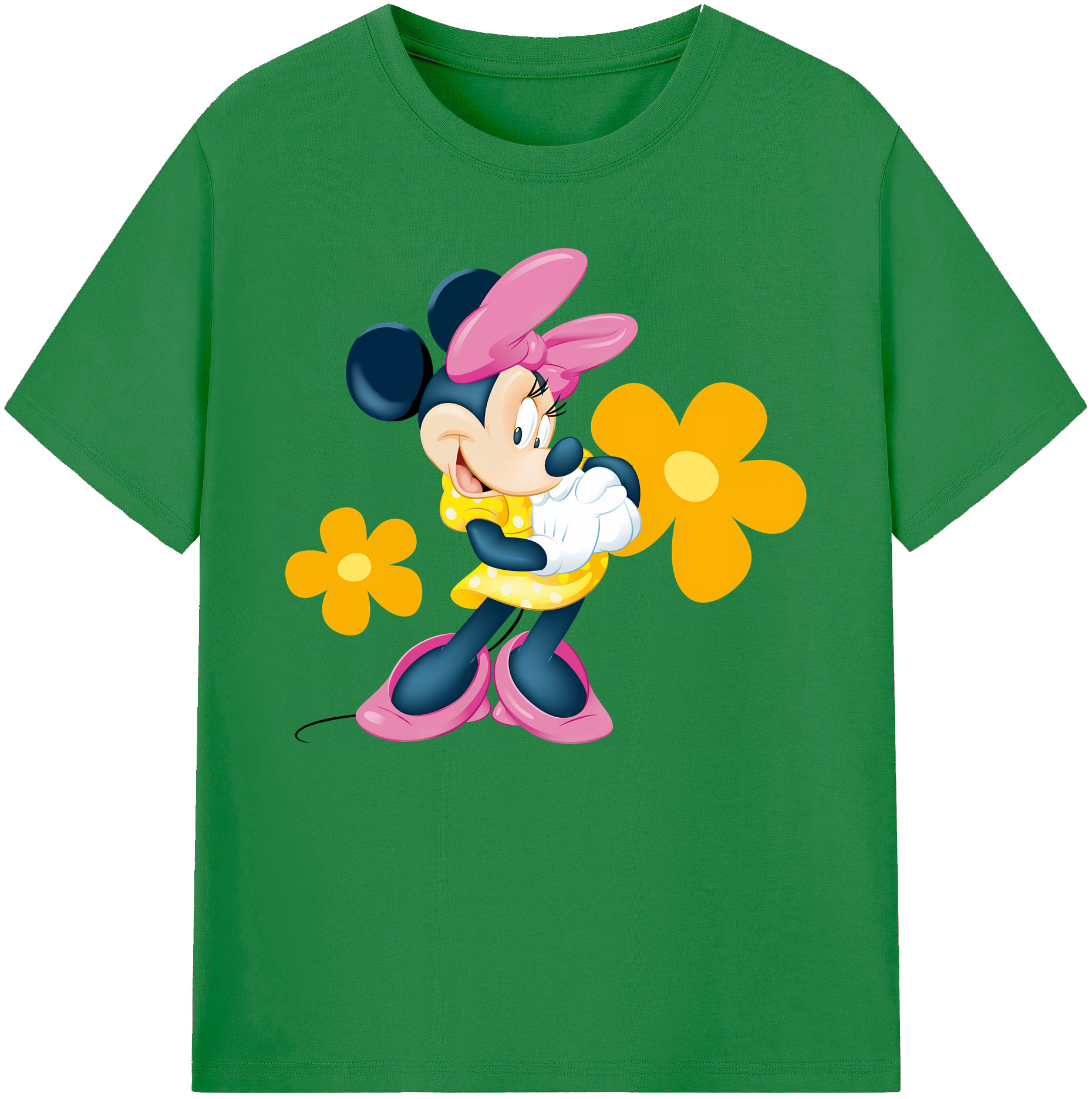 ミッキーマウス Mickey Mouse 綿100％ メンズ半袖Tシャツ｜肌触りやわらか＆通気性