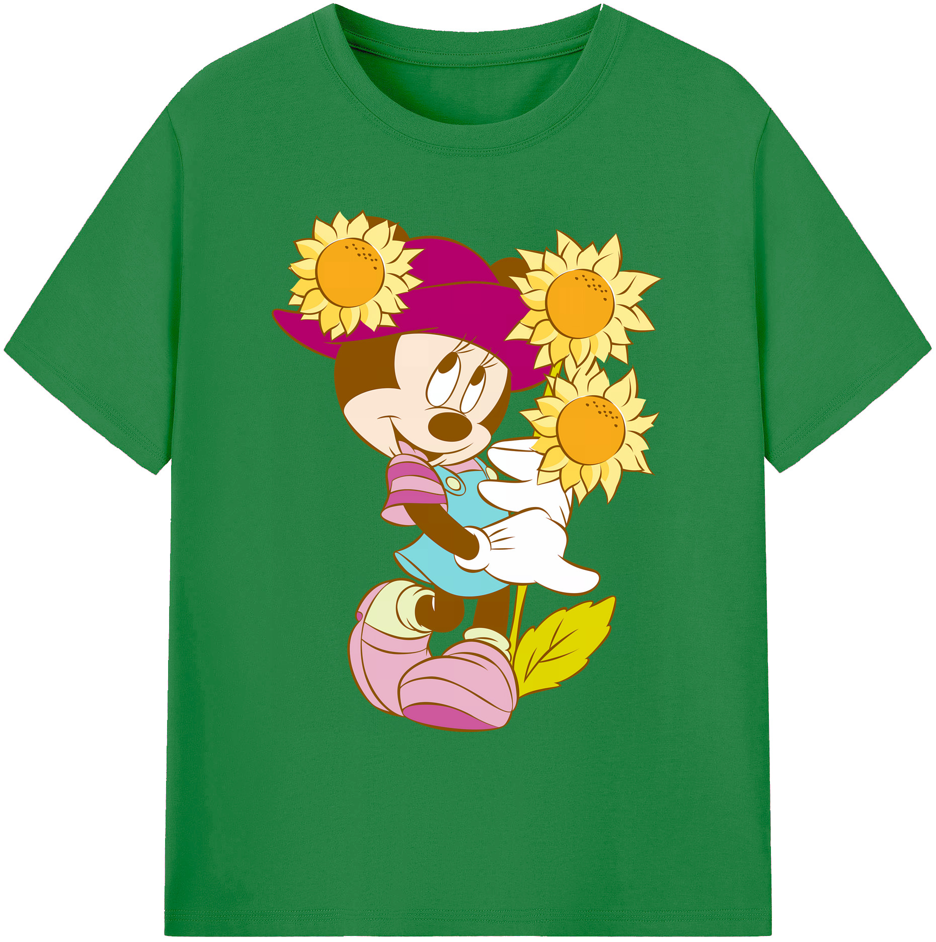 ミッキーマウス Mickey Mouse 綿100％ メンズ半袖Tシャツ｜肌触りやわらか＆通気性