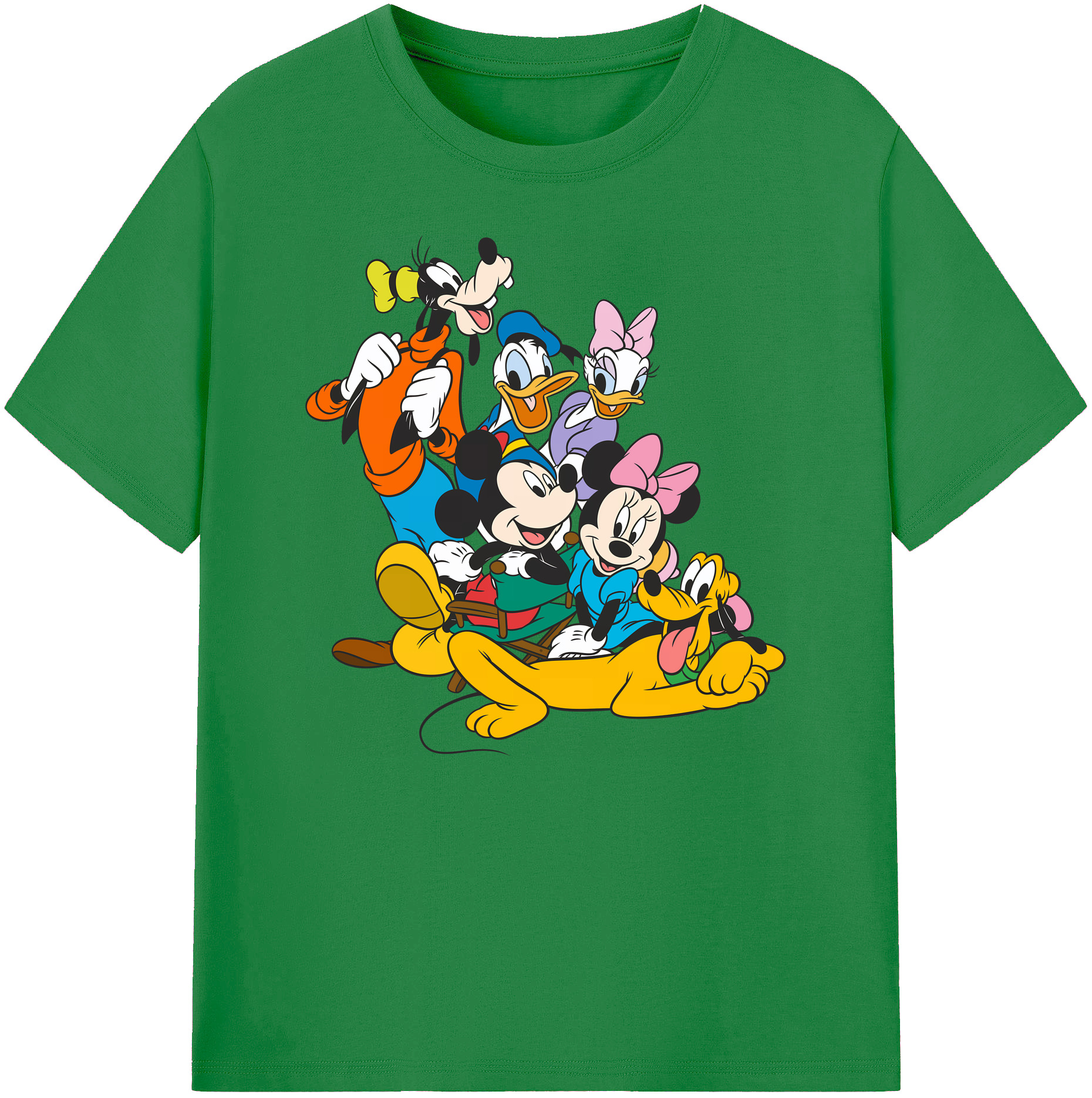 ミッキーマウス Mickey Mouse 綿100％ メンズ半袖Tシャツ｜肌触りやわらか＆通気性