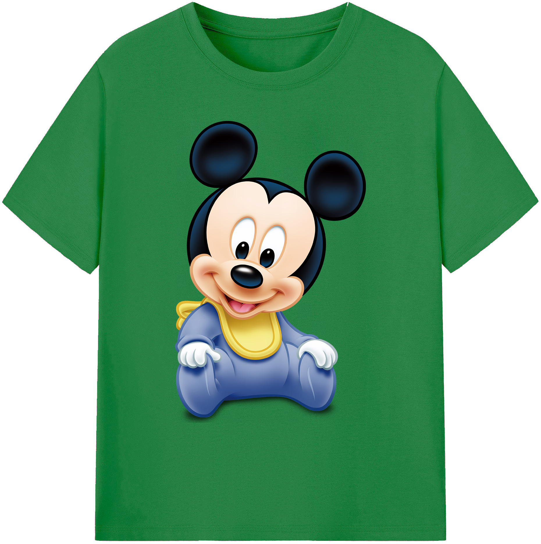 ミッキーマウス Mickey Mouse 綿100％ メンズ半袖Tシャツ｜肌触りやわらか＆通気性