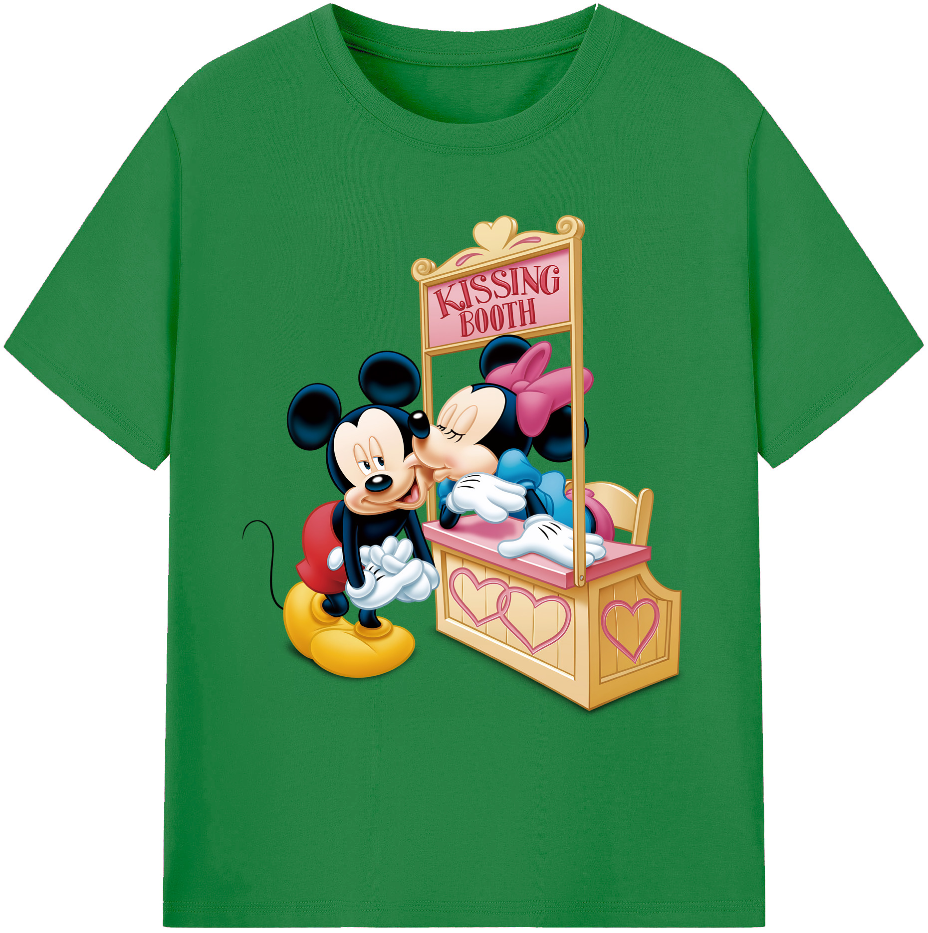 ミッキーマウス Mickey Mouse 綿100％ メンズ半袖Tシャツ｜肌触りやわらか＆通気性