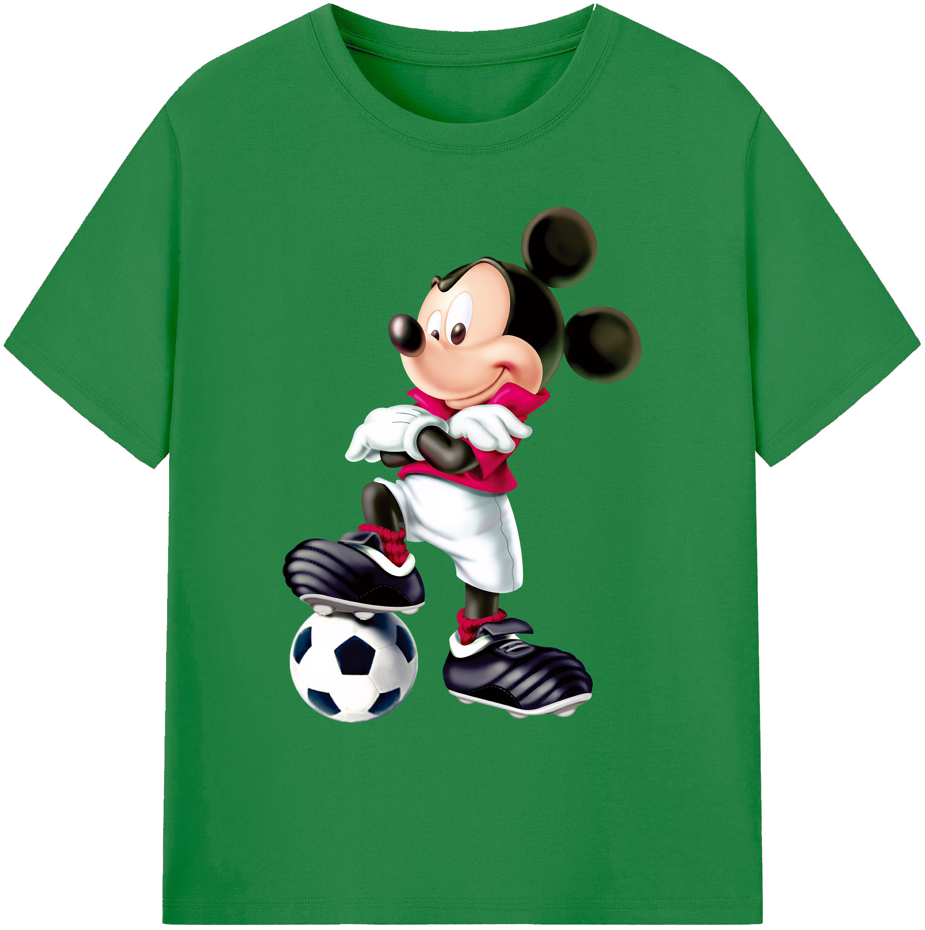 ミッキーマウス Mickey Mouse 綿100％ メンズ半袖Tシャツ｜肌触りやわらか＆通気性