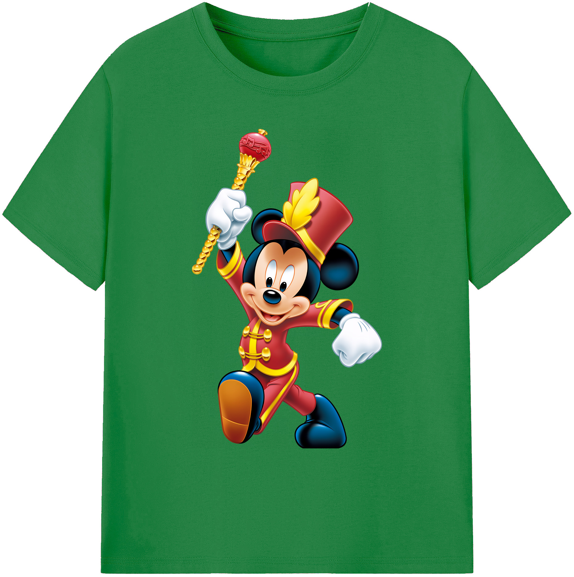 ミッキーマウス Mickey Mouse 綿100％ メンズ半袖Tシャツ｜肌触りやわらか＆通気性