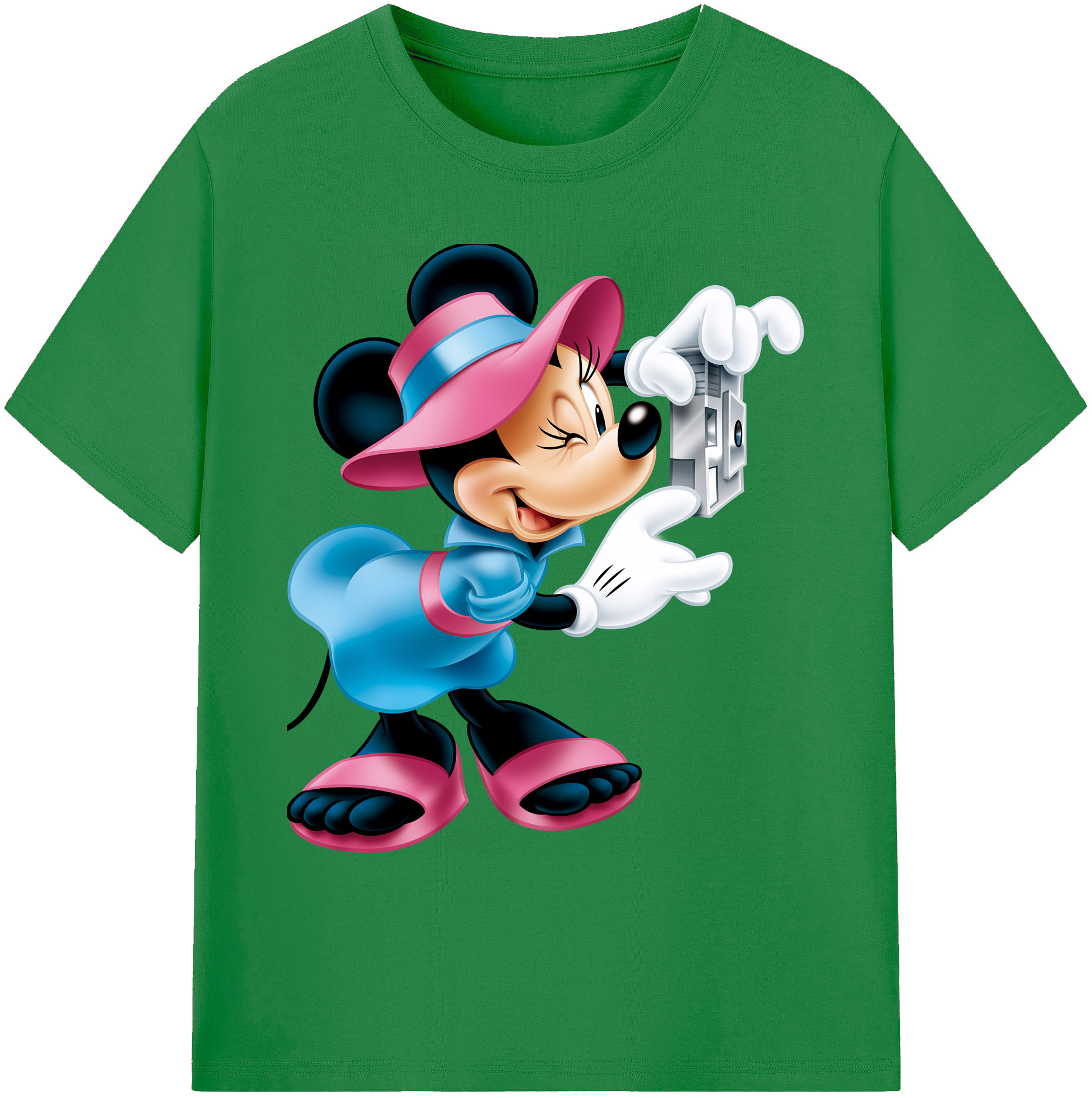 ミッキーマウス Mickey Mouse 綿100％ メンズ半袖Tシャツ｜肌触りやわらか＆通気性
