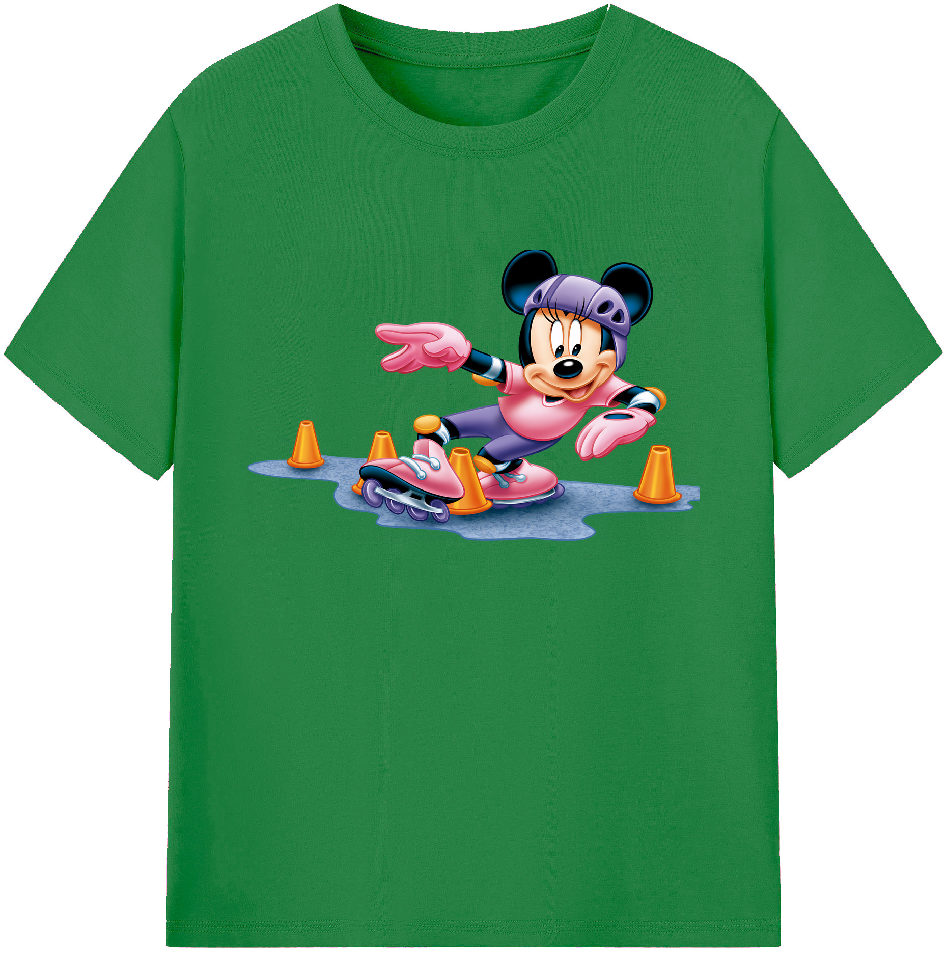 ミッキーマウス Mickey Mouse 綿100％ メンズ半袖Tシャツ｜肌触りやわらか＆通気性