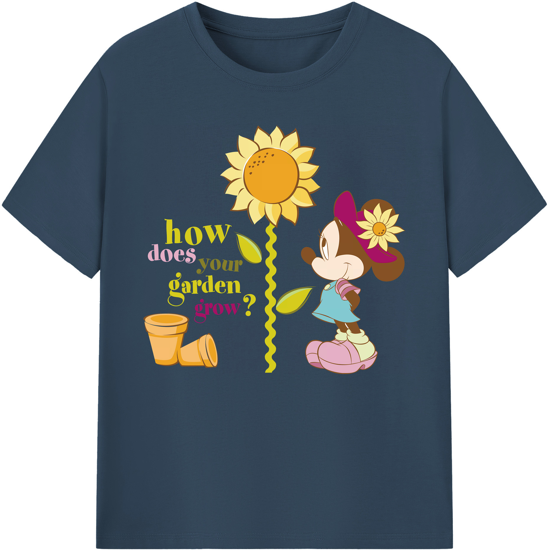 ミッキーマウス Mickey Mouse 綿100％ メンズ半袖Tシャツ｜肌触りやわらか＆通気性