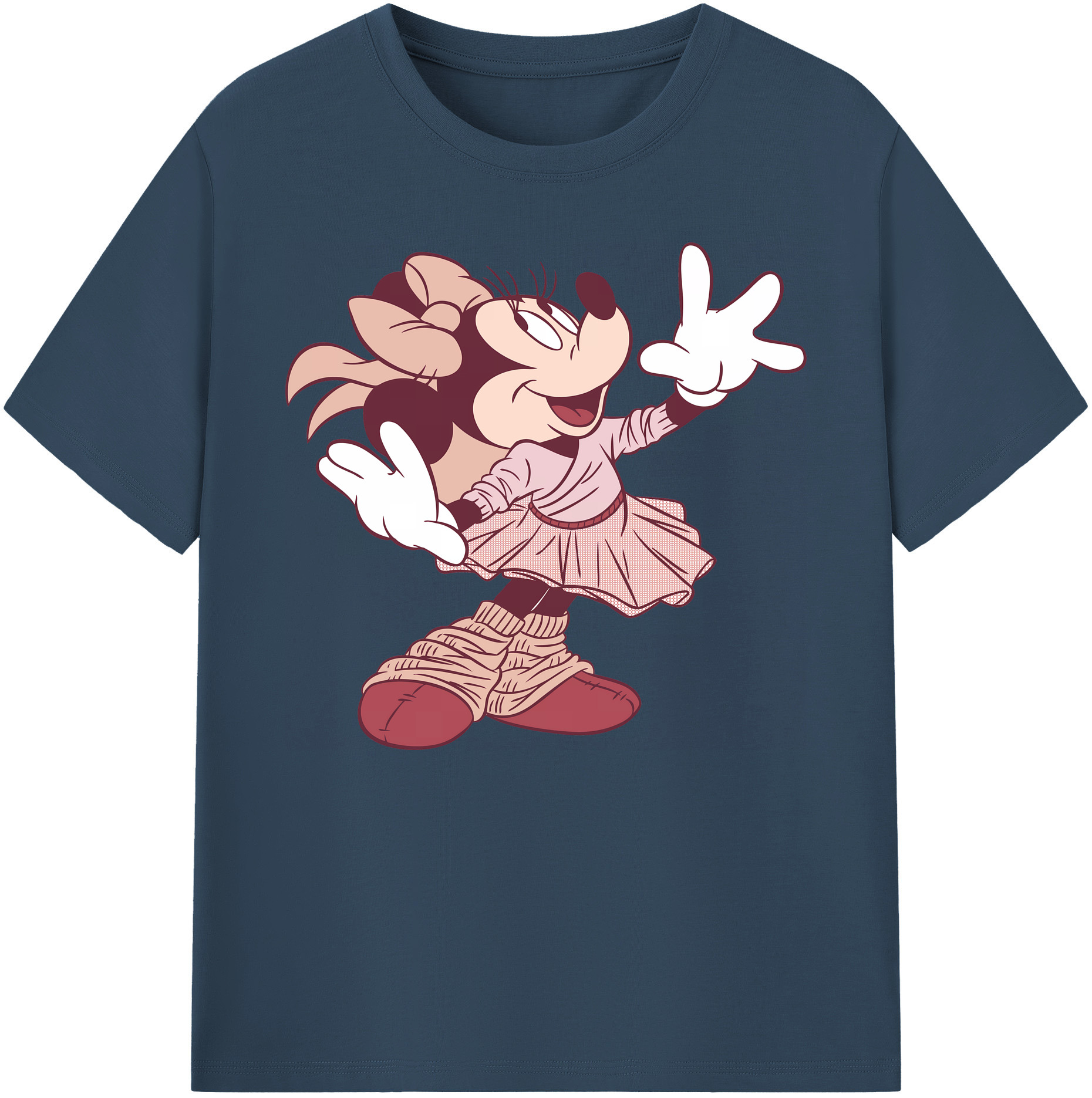 ミッキーマウス Mickey Mouse 綿100％ メンズ半袖Tシャツ｜肌触りやわらか＆通気性
