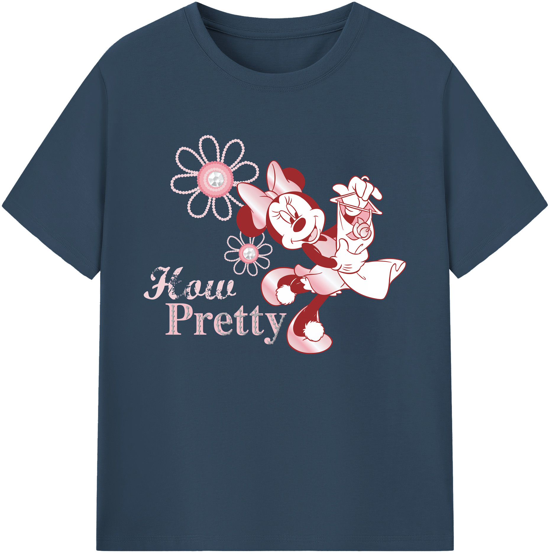 ミッキーマウス Mickey Mouse 綿100％ メンズ半袖Tシャツ｜肌触りやわらか＆通気性