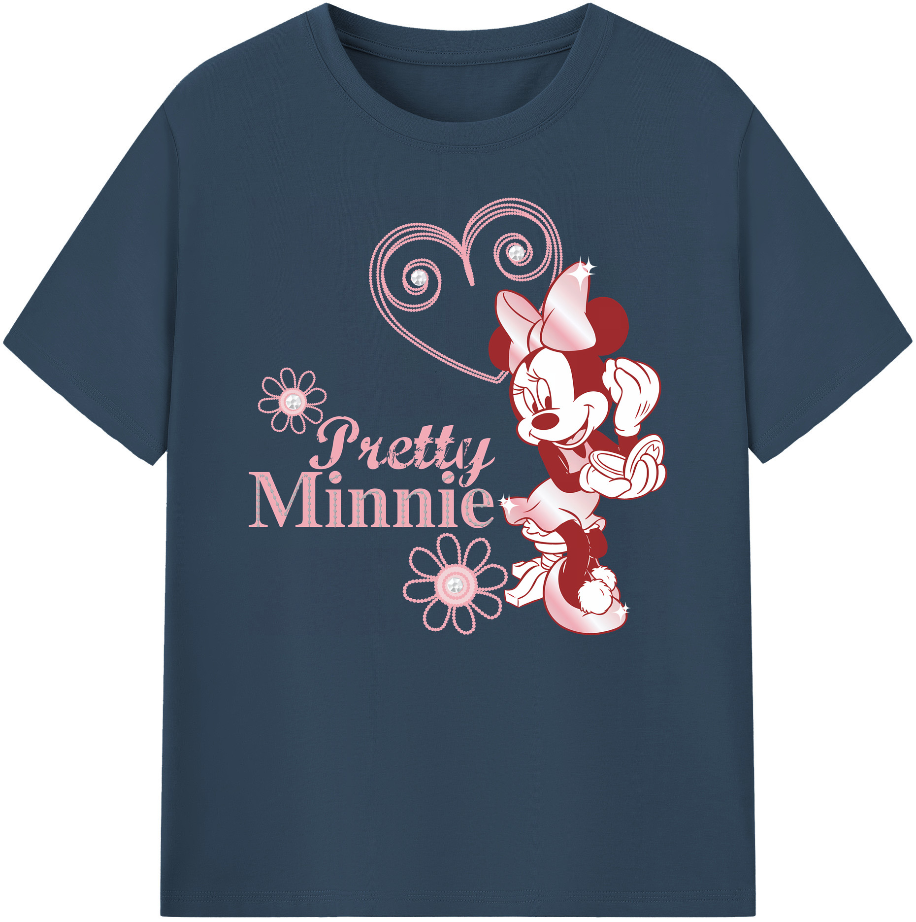 ミッキーマウス Mickey Mouse 綿100％ メンズ半袖Tシャツ｜肌触りやわらか＆通気性