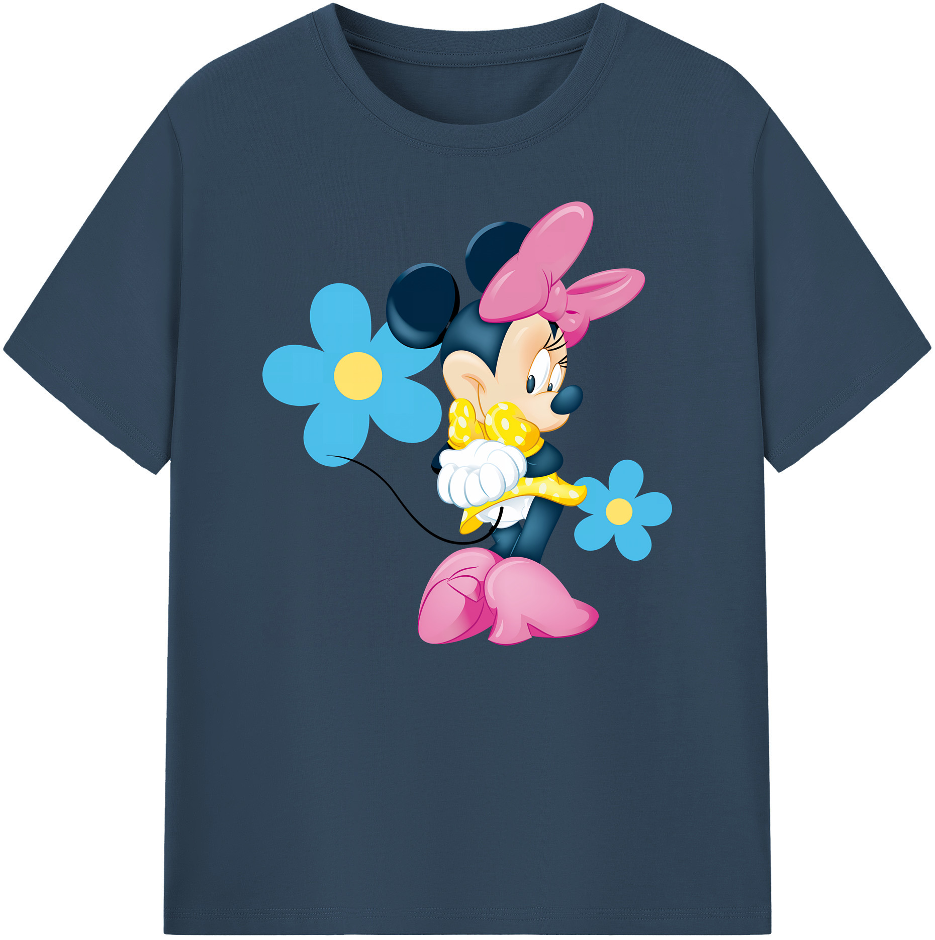 ミッキーマウス Mickey Mouse 綿100％ メンズ半袖Tシャツ｜肌触りやわらか＆通気性