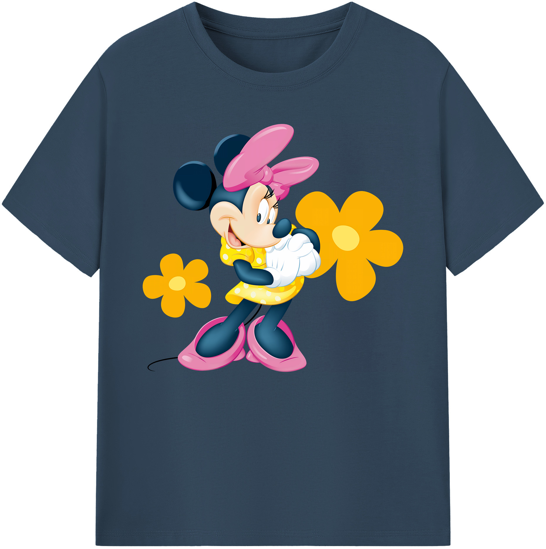 ミッキーマウス Mickey Mouse 綿100％ メンズ半袖Tシャツ｜肌触りやわらか＆通気性