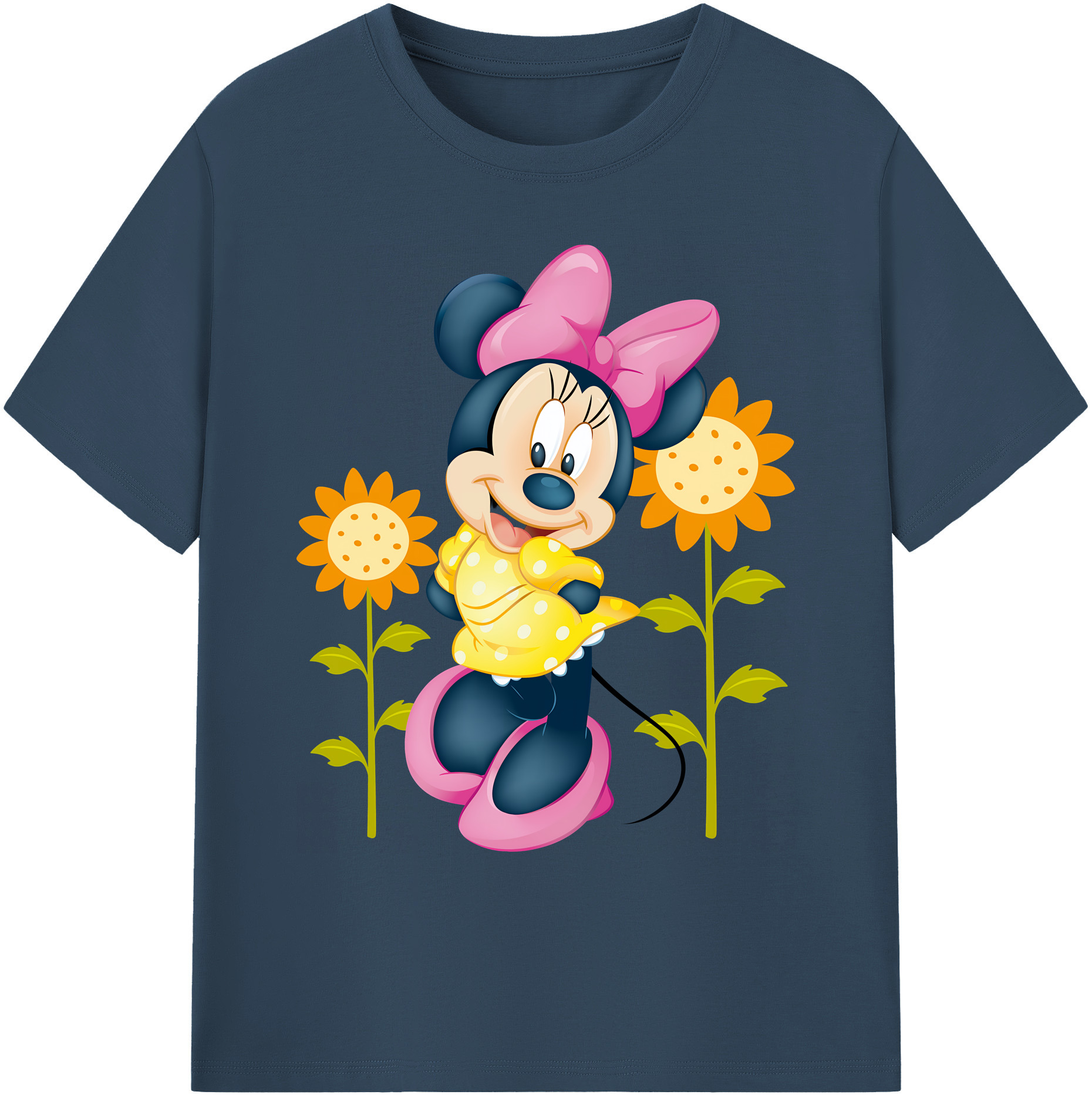 ミッキーマウス Mickey Mouse 綿100％ メンズ半袖Tシャツ｜肌触りやわらか＆通気性