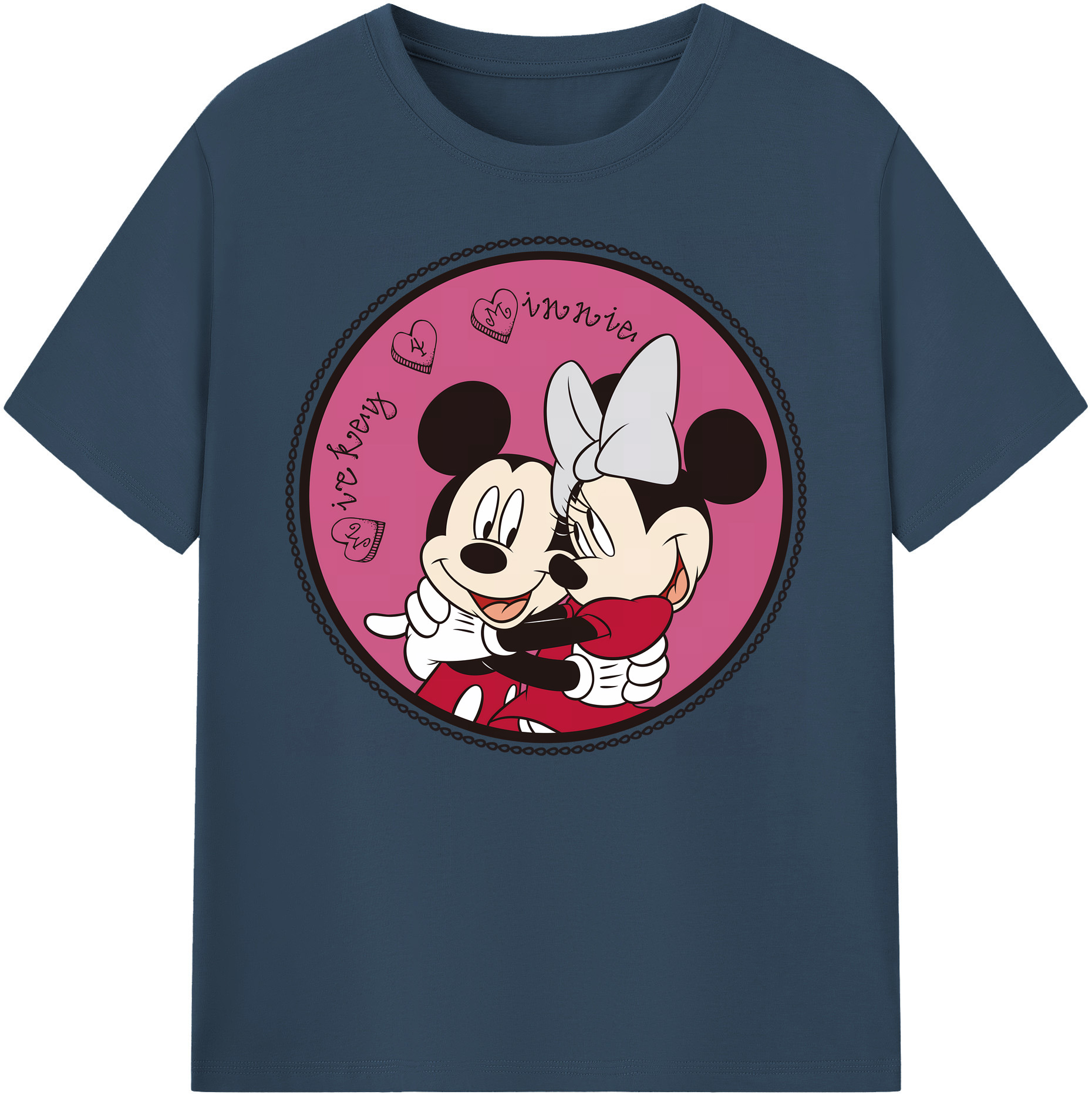 ミッキーマウス Mickey Mouse 綿100％ メンズ半袖Tシャツ｜肌触りやわらか＆通気性