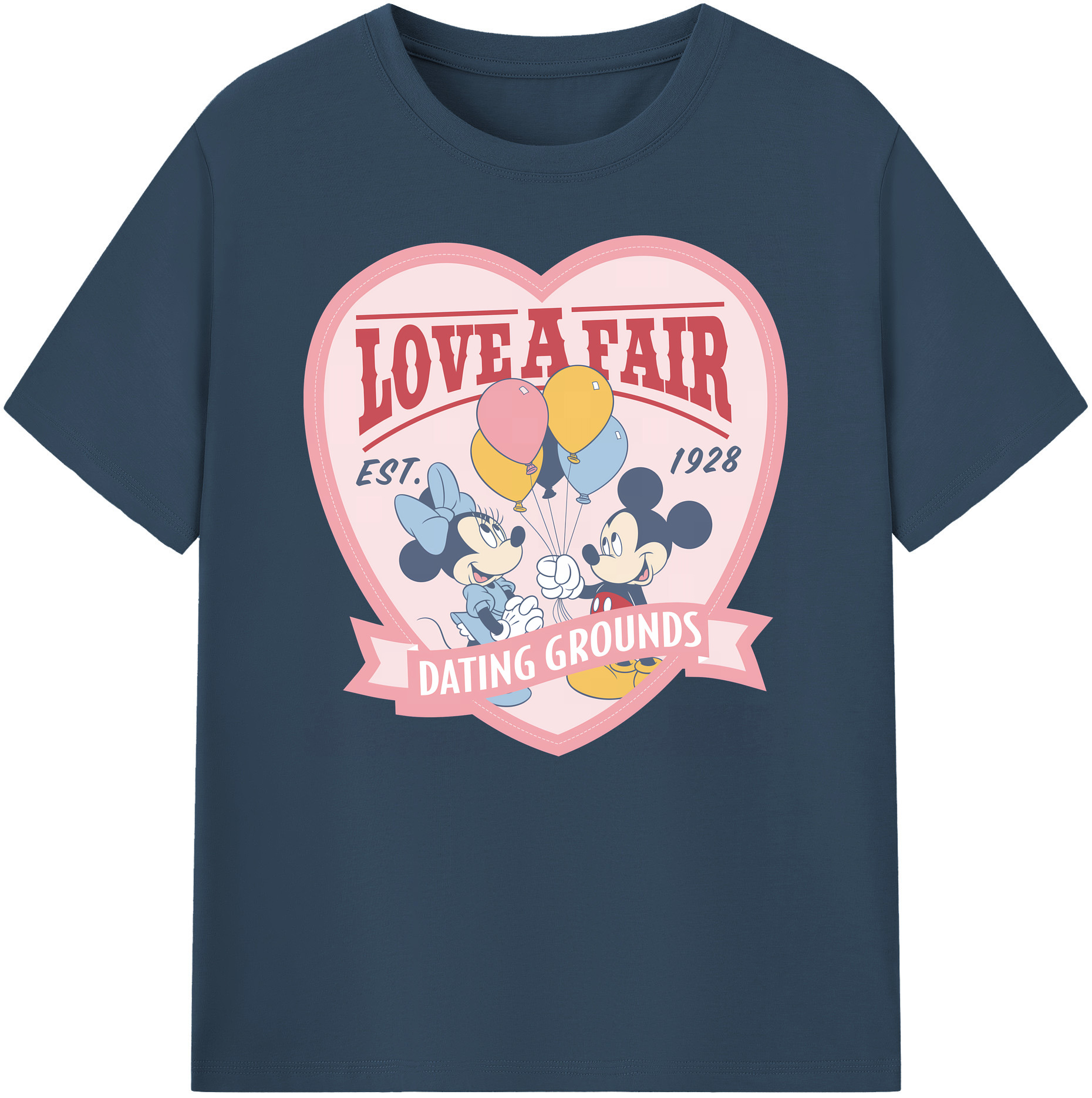ミッキーマウス Mickey Mouse 綿100％ メンズ半袖Tシャツ｜肌触りやわらか＆通気性
