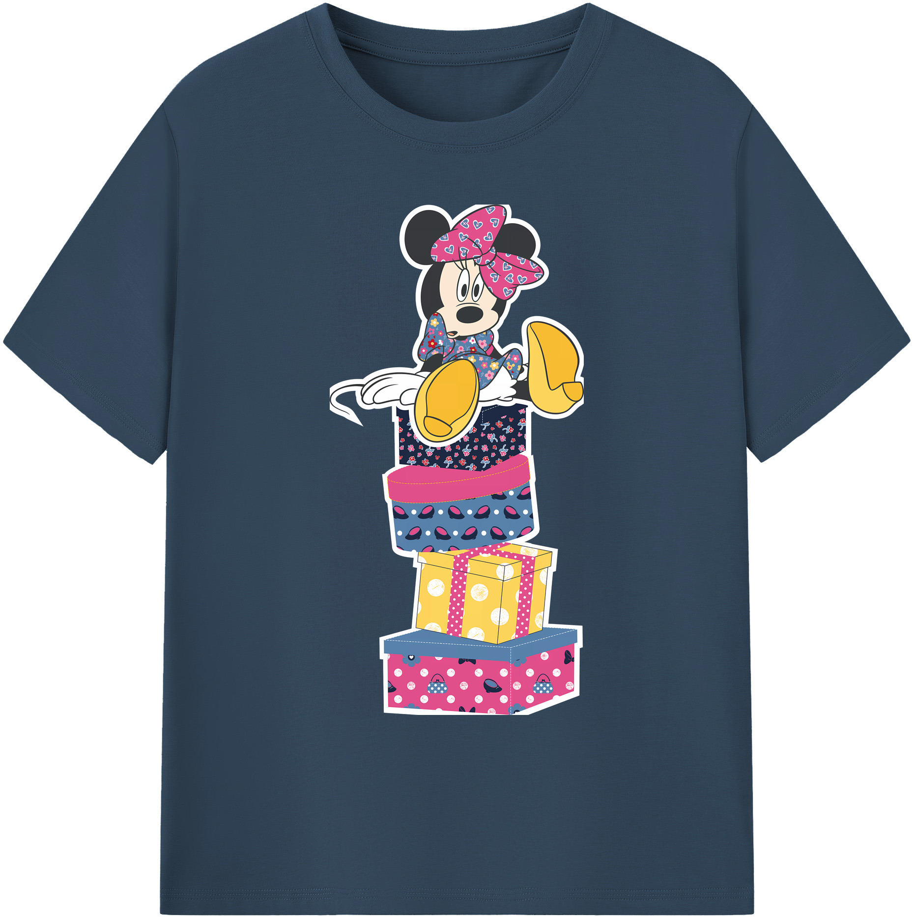 ミッキーマウス Mickey Mouse 綿100％ メンズ半袖Tシャツ｜肌触りやわらか＆通気性