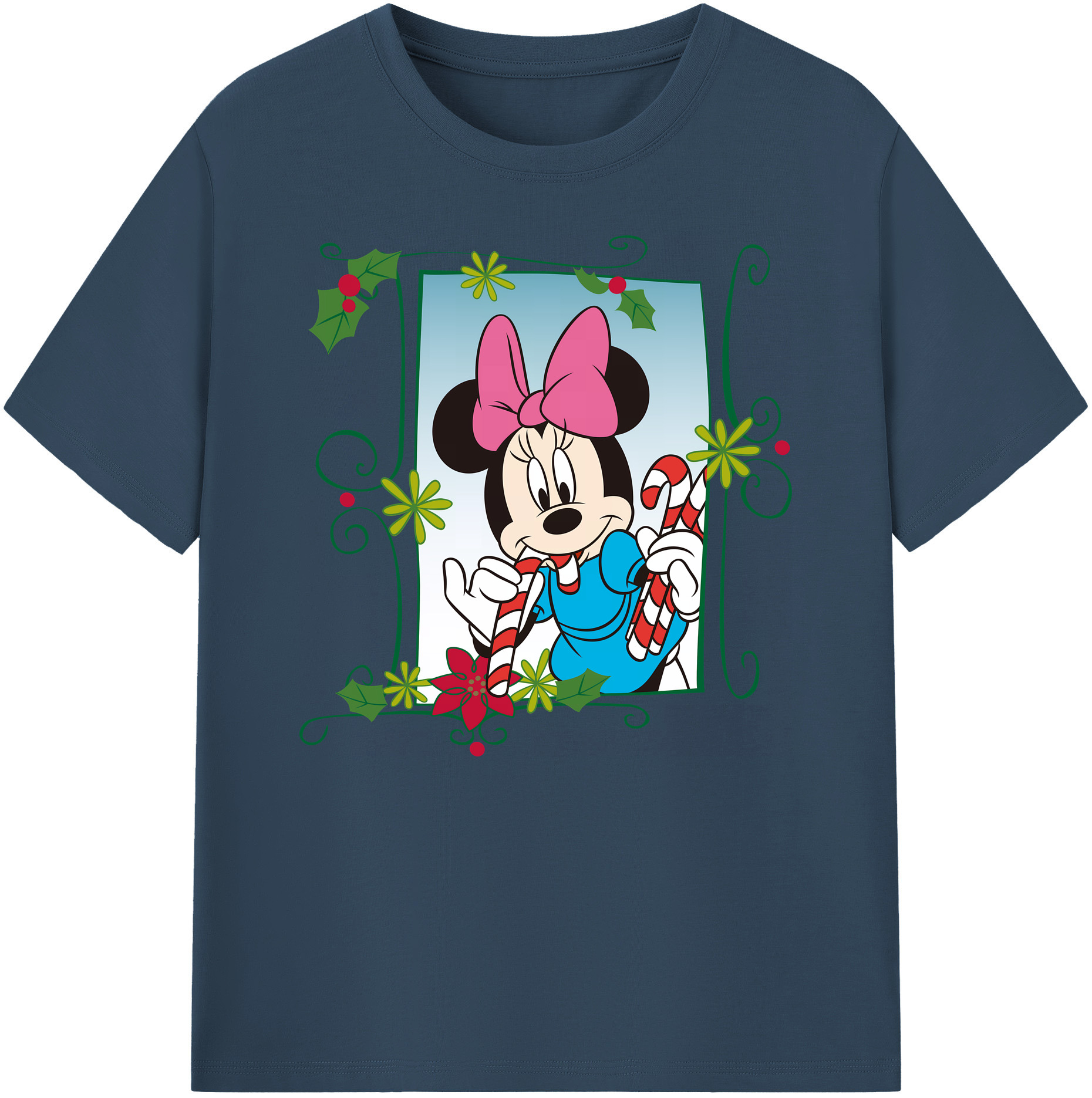 ミッキーマウス Mickey Mouse 綿100％ メンズ半袖Tシャツ｜肌触りやわらか＆通気性