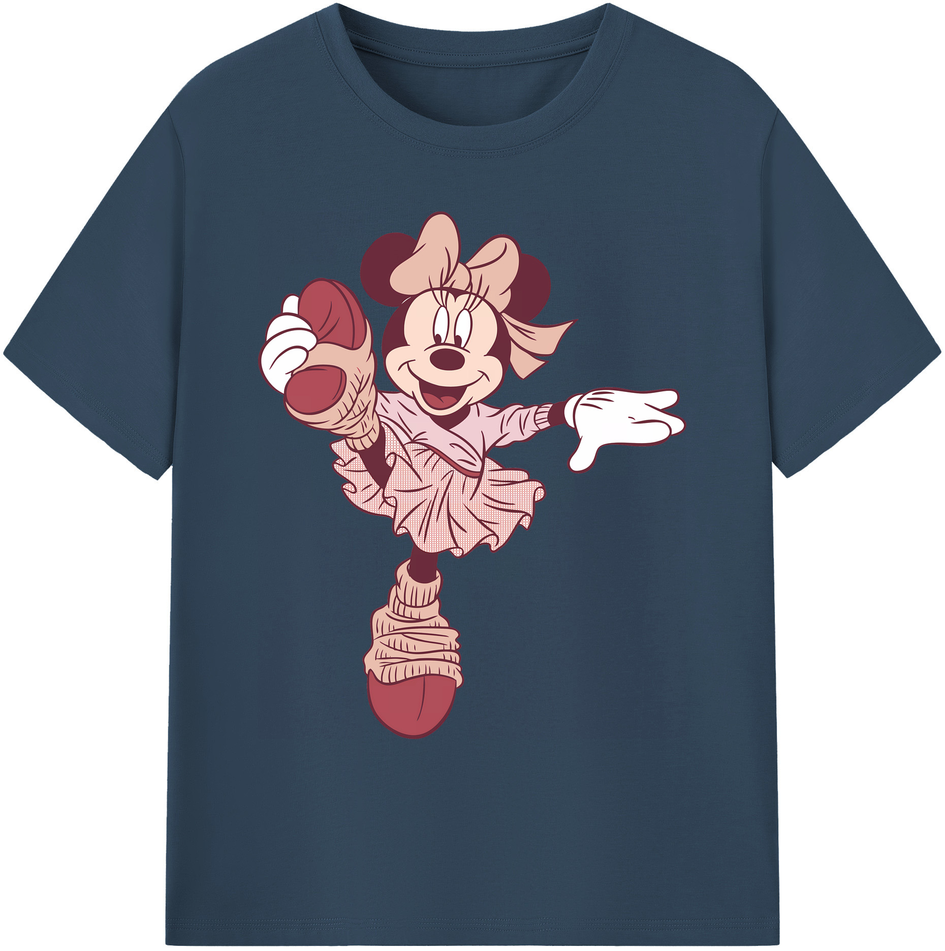ミッキーマウス Mickey Mouse 綿100％ メンズ半袖Tシャツ｜肌触りやわらか＆通気性