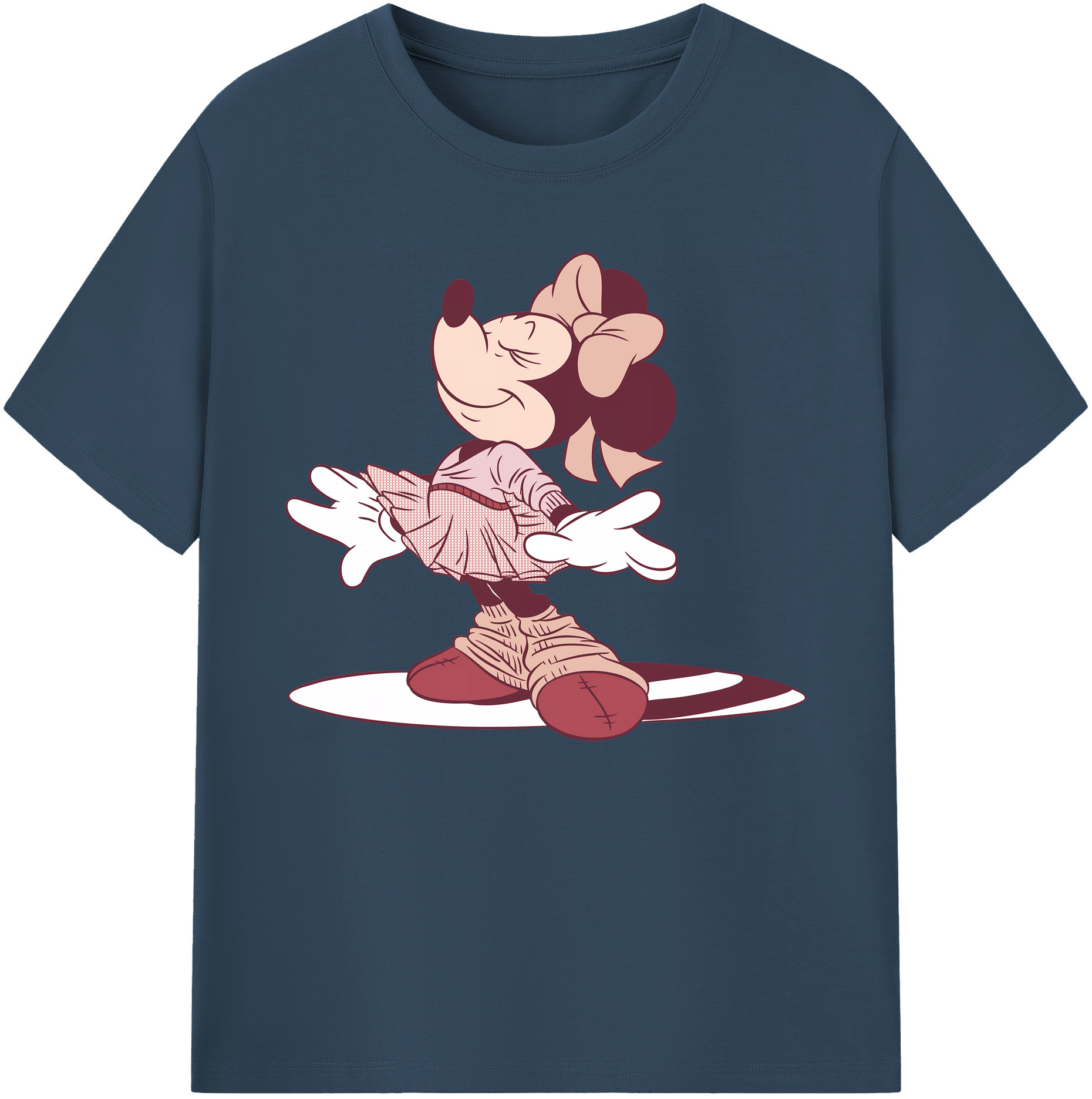 ミッキーマウス Mickey Mouse 綿100％ メンズ半袖Tシャツ｜肌触りやわらか＆通気性
